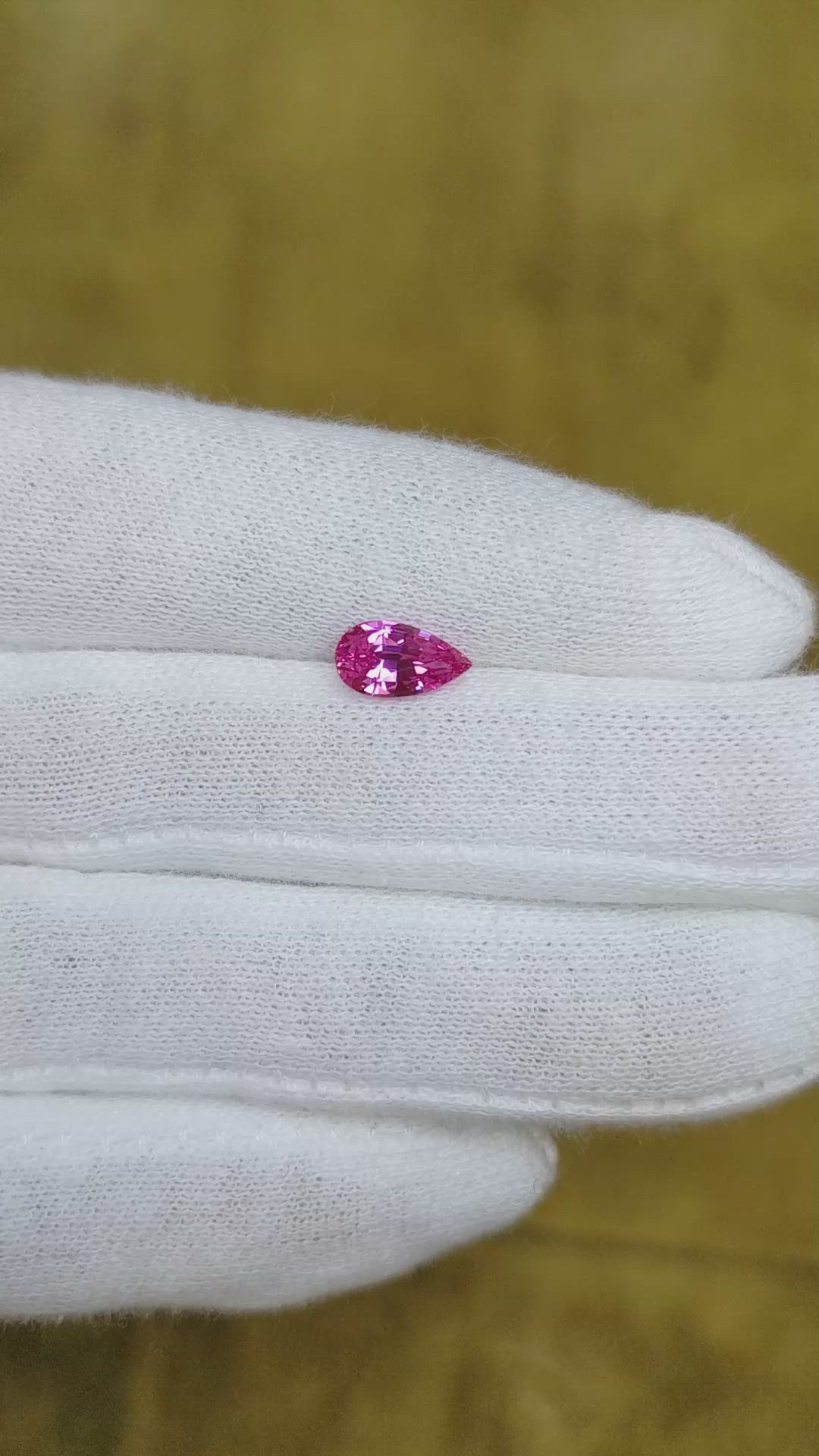 1.31 Ct. Pink Sapphire from Ceylon (Sri Lanka) Size Video