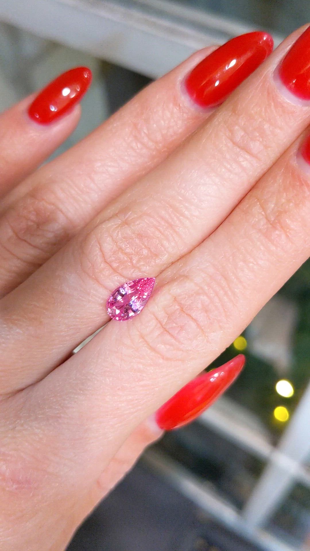1.53 Ct. Pink Sapphire from Ceylon (Sri Lanka) Size Video