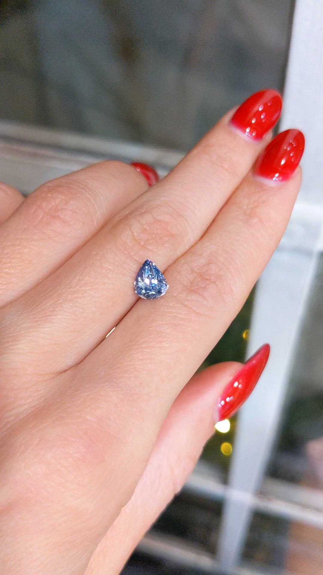 1.59 Ct. Blue Sapphire from Ceylon (Sri Lanka) Size Video