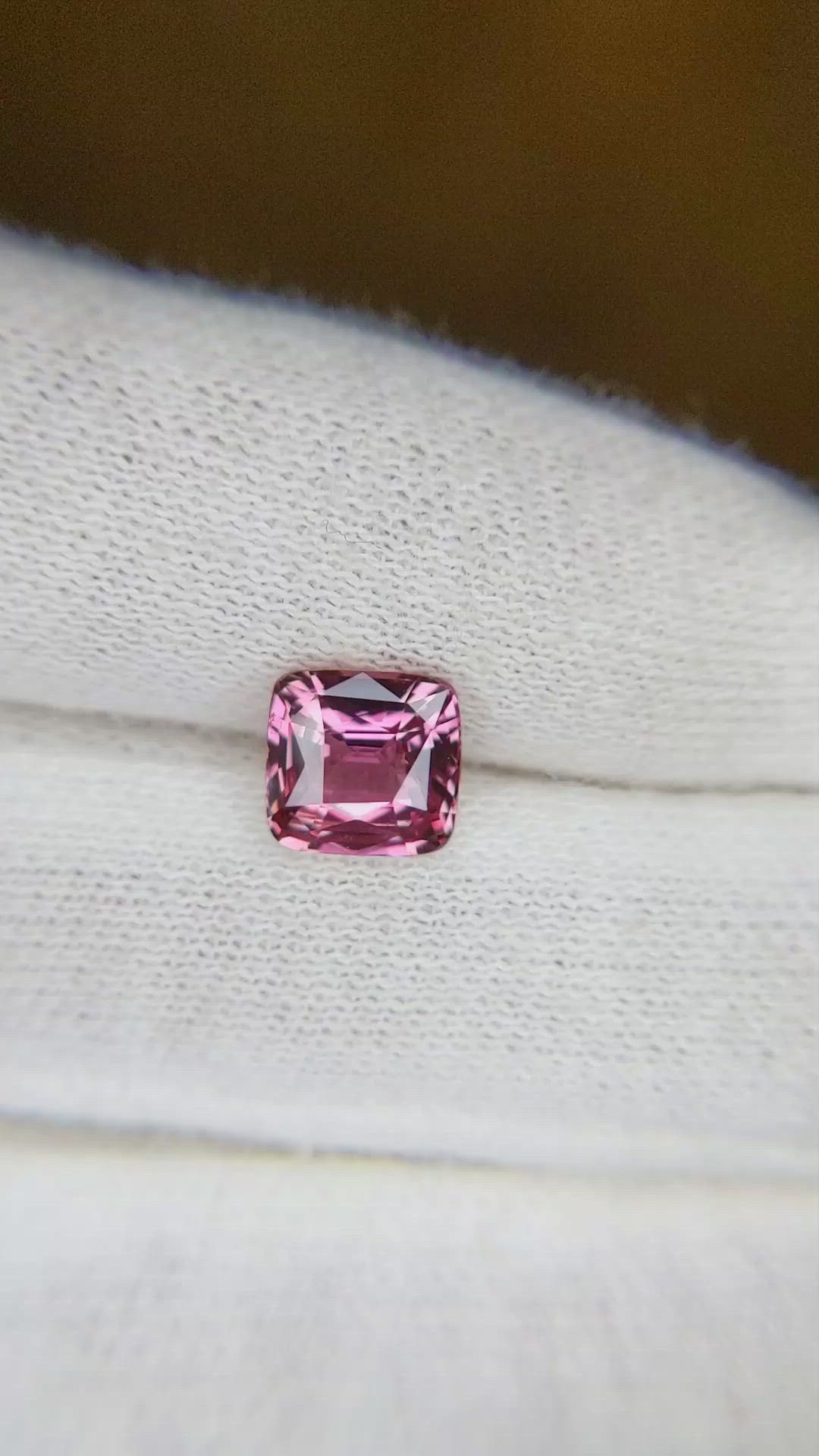 2.02 Ct. Reddish Pink Sapphire from Ceylon (Sri Lanka) Size Video