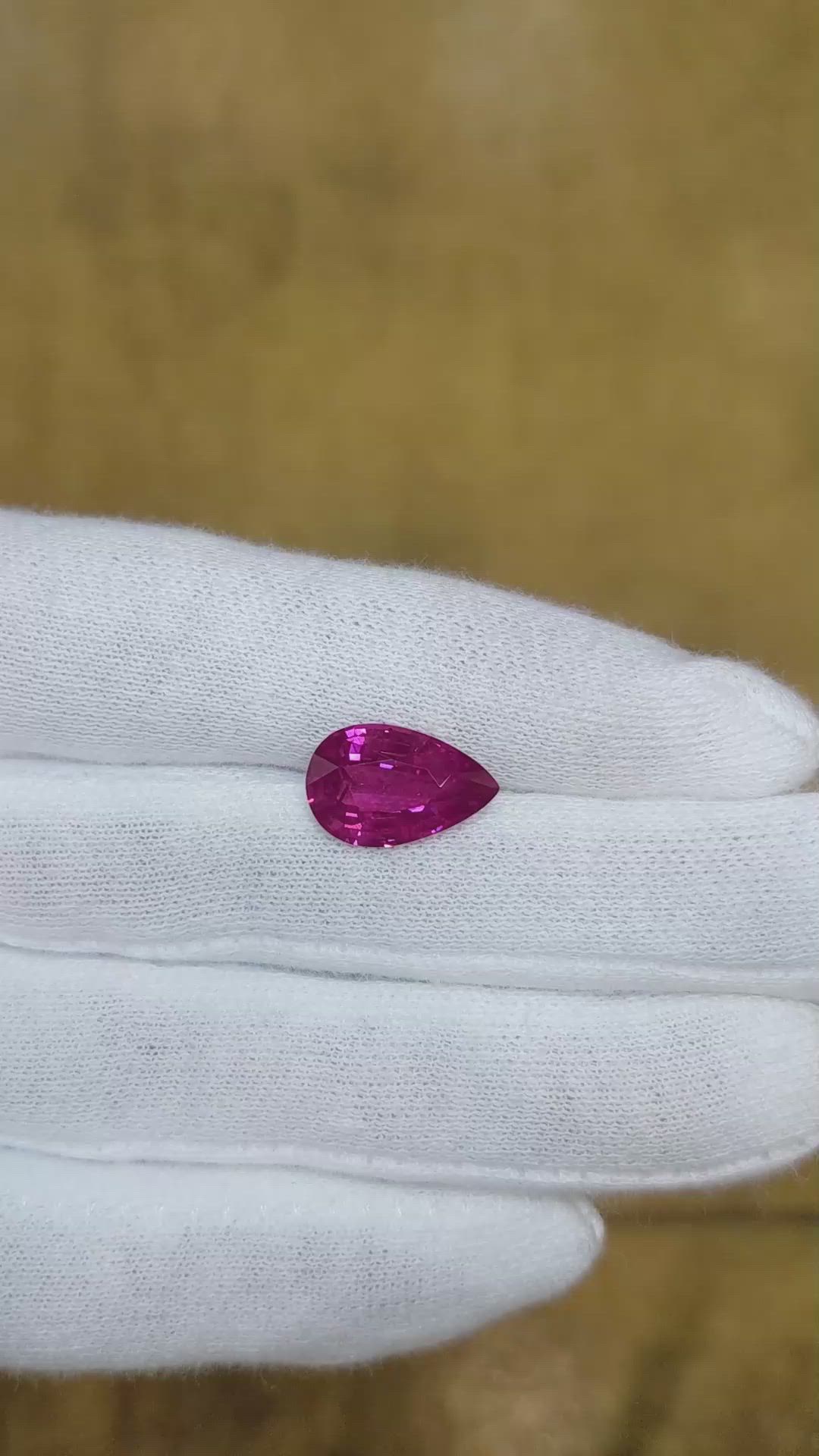 5.15 Ct. Pink Sapphire from Ceylon (Sri Lanka) Size Video