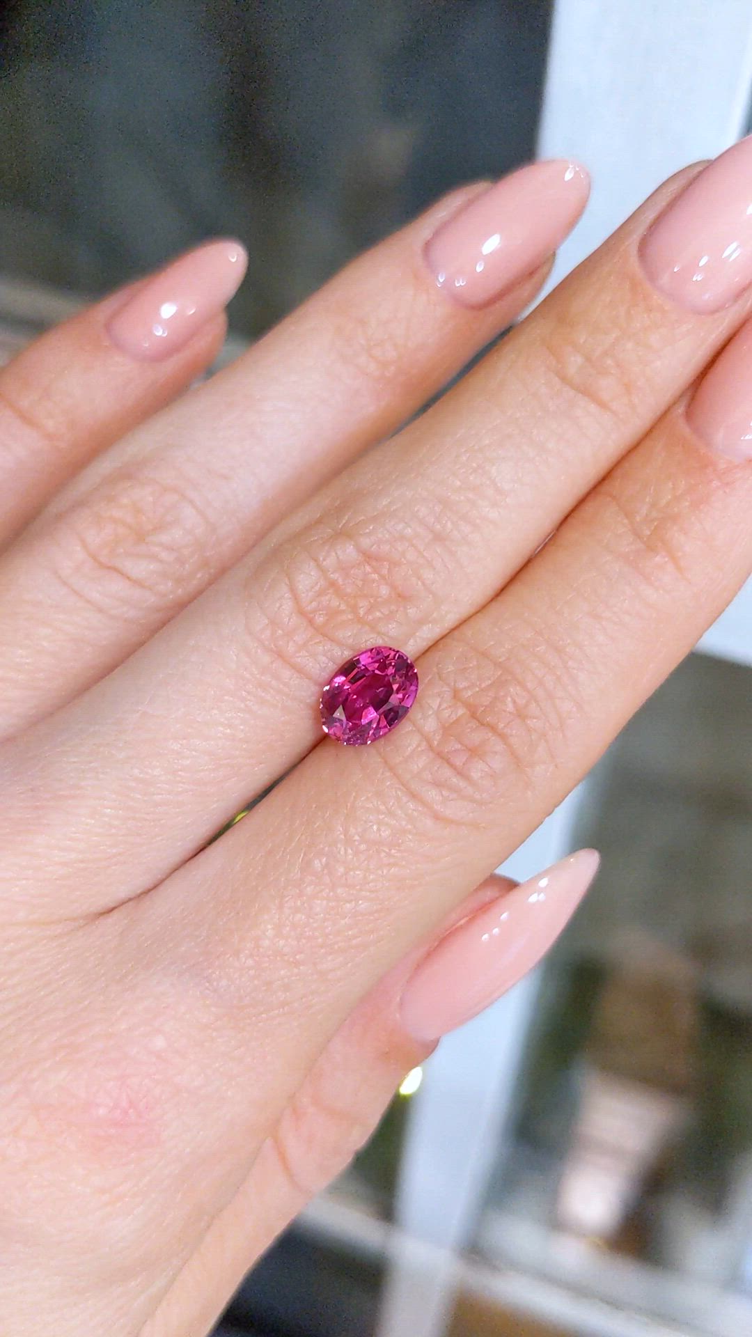 2.04 Ct. Pink Sapphire from Ceylon (Sri Lanka) Size Video