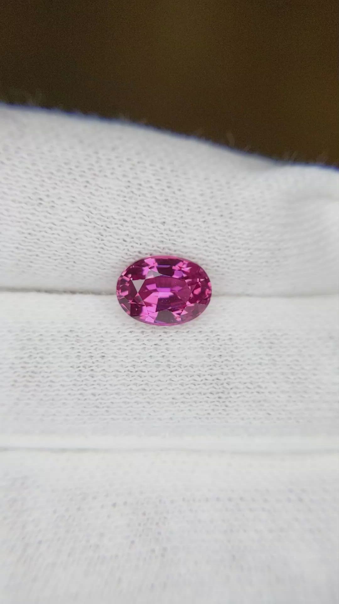 2.04 Ct. Pink Sapphire from Ceylon (Sri Lanka) Size Video