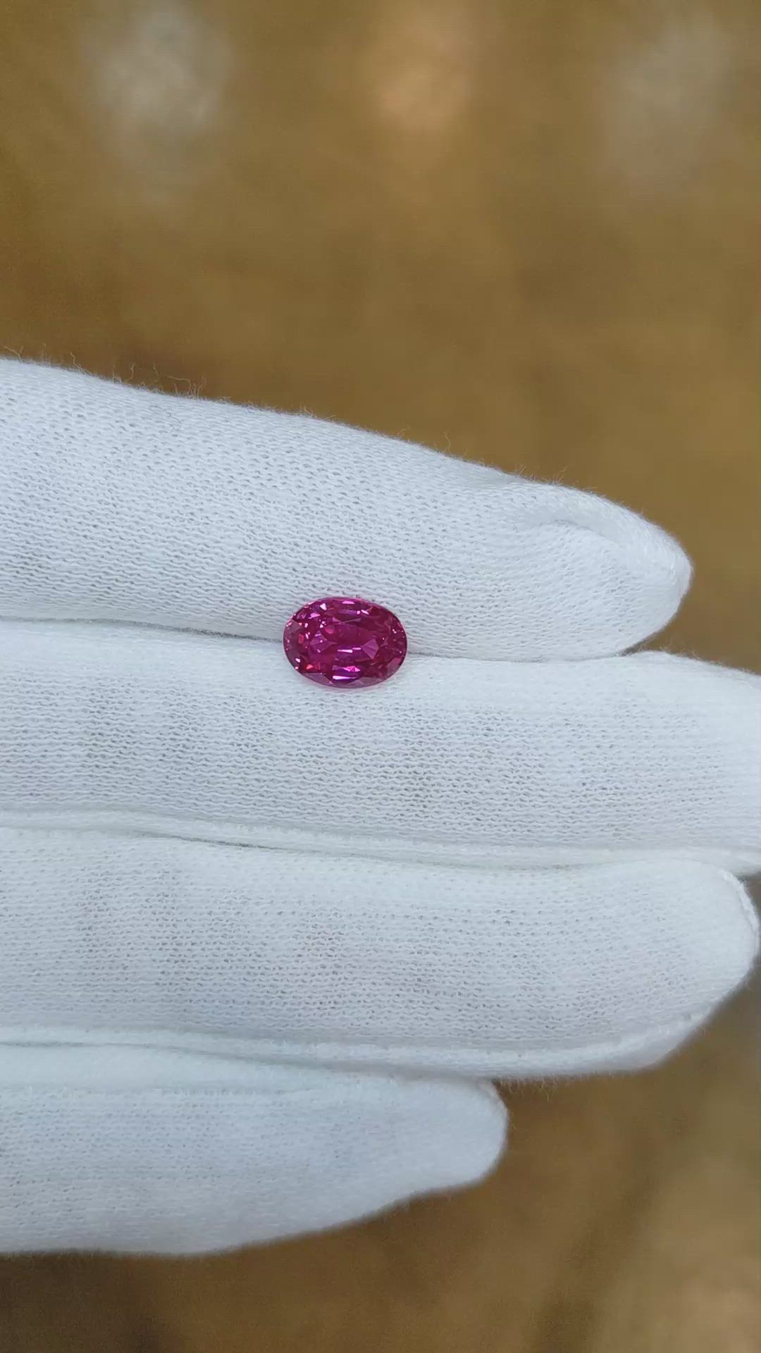 2.04 Ct. Pink Sapphire from Ceylon (Sri Lanka) Size Video