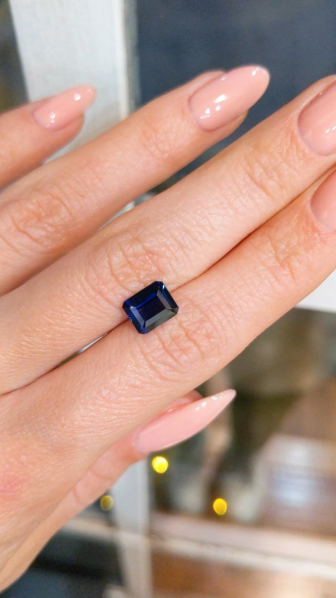 2.07 Ct. Blue Sapphire from Ceylon (Sri Lanka) Size Video