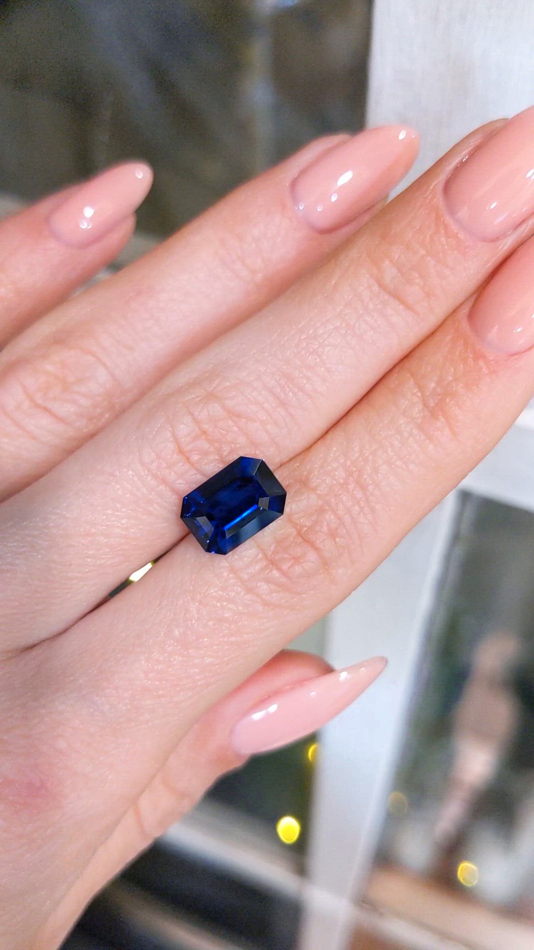 5.08 Ct. Blue Sapphire from Madagascar Size Video