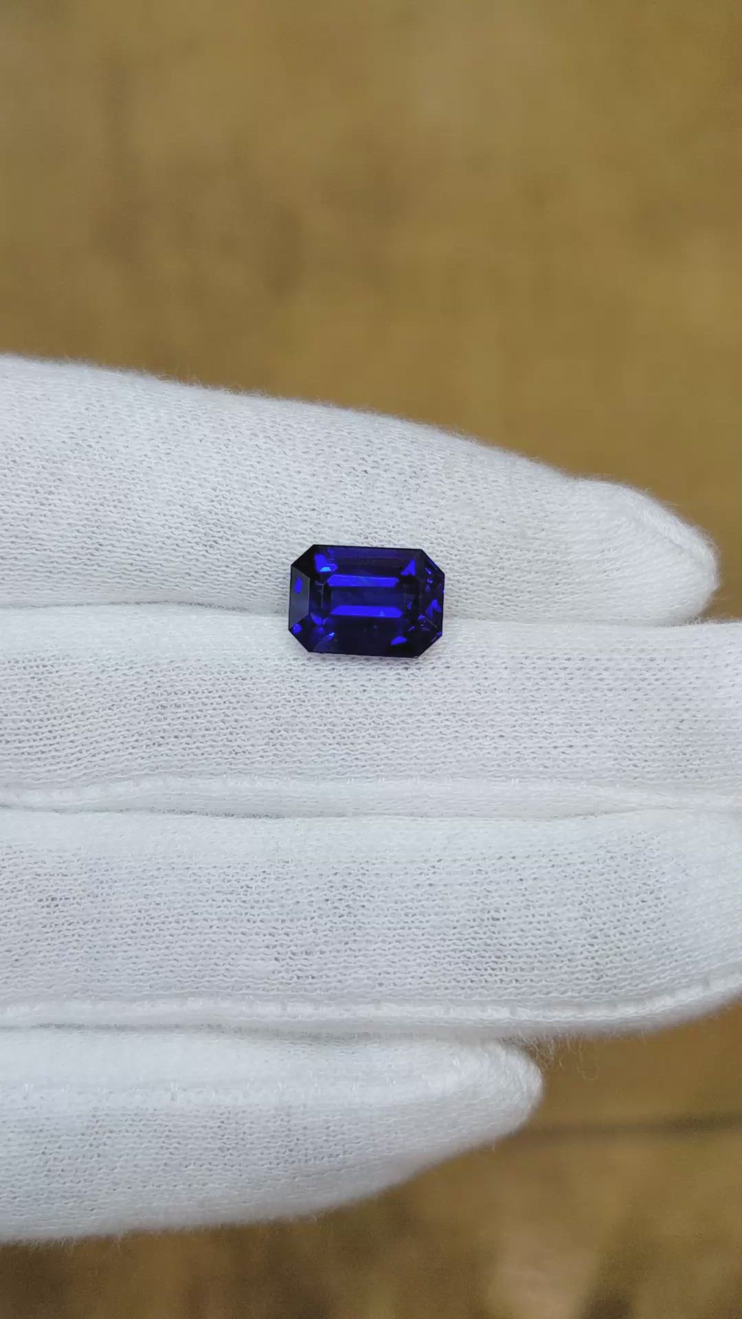 5.08 Ct. Blue Sapphire from Madagascar Size Video
