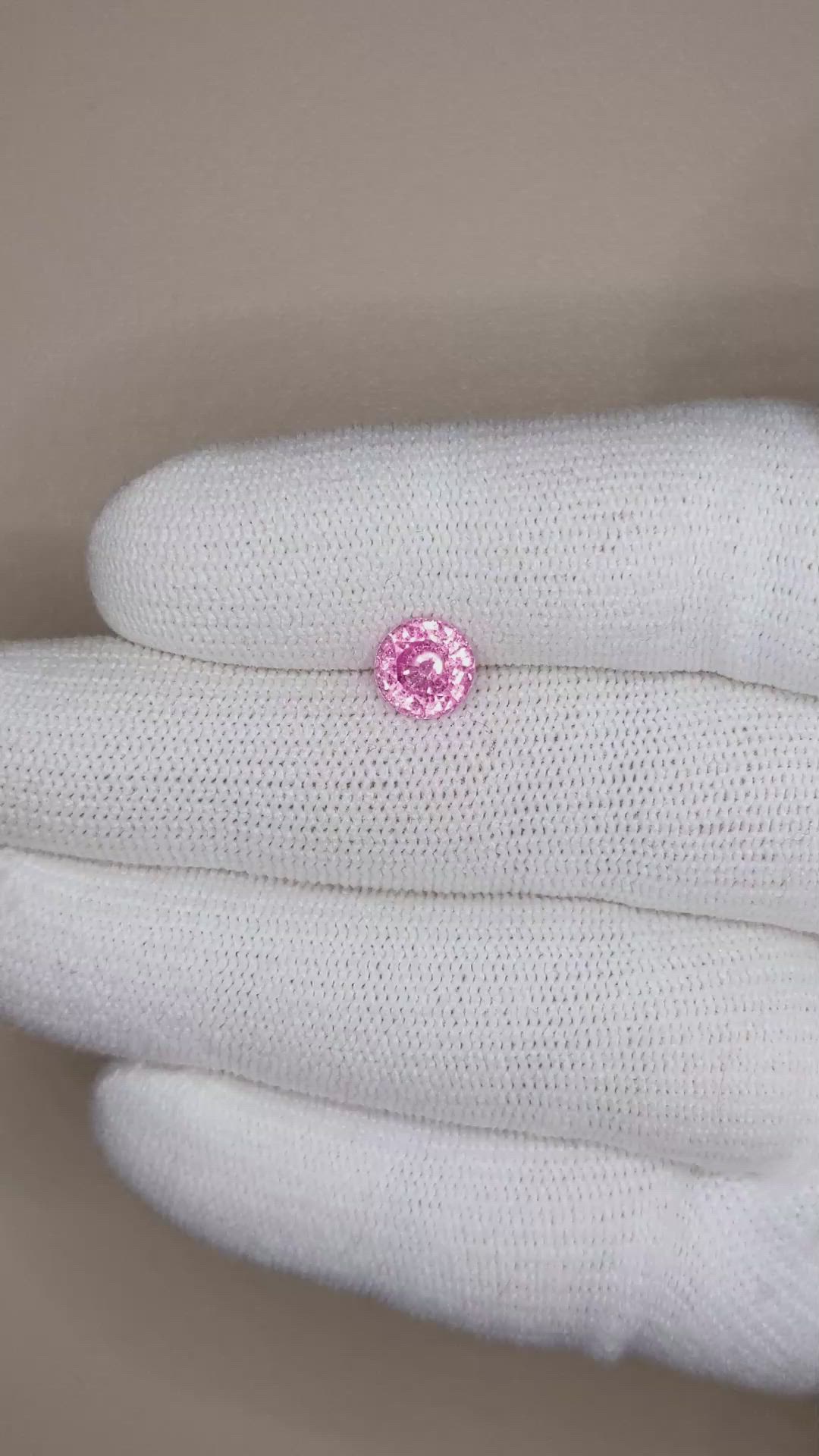 1.55 Ct. Pink Sapphire from Ceylon (Sri Lanka) Size Video