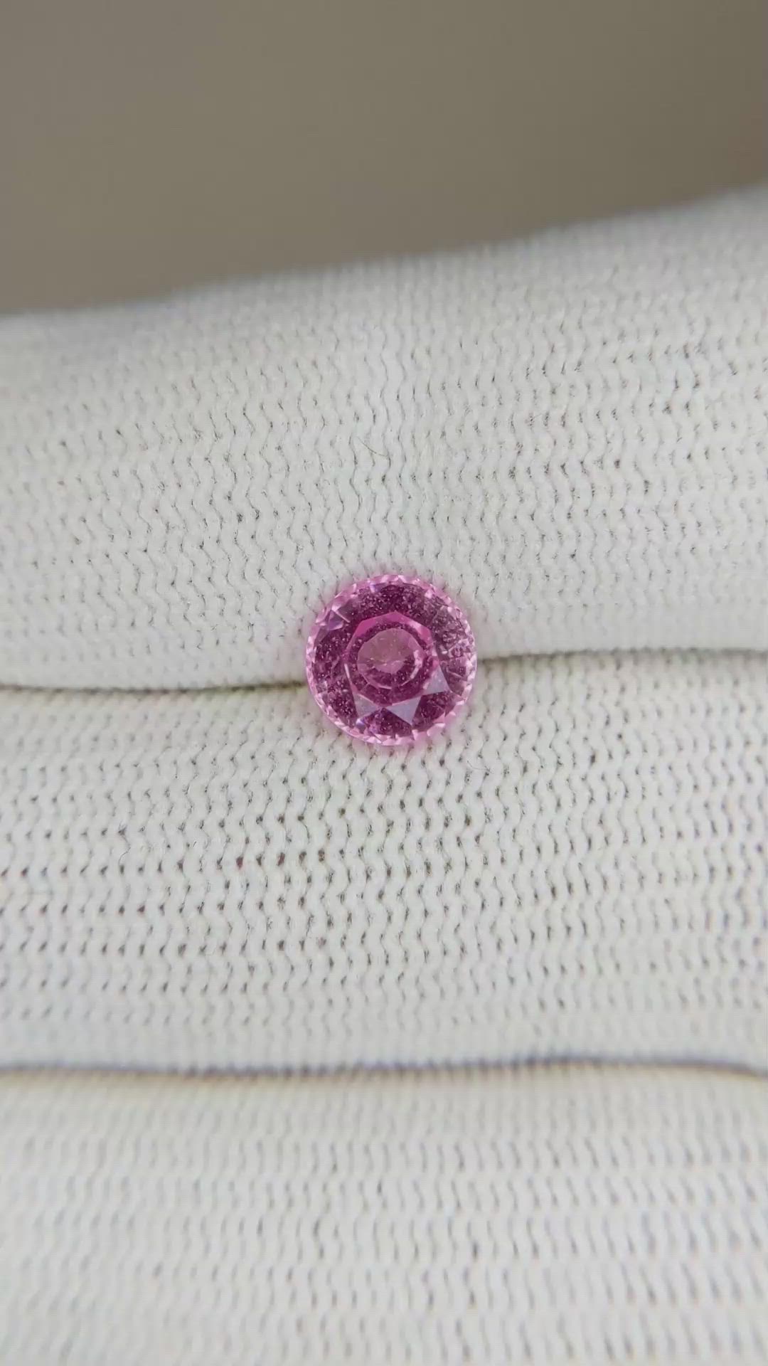 1.55 Ct. Pink Sapphire from Ceylon (Sri Lanka) Size Video