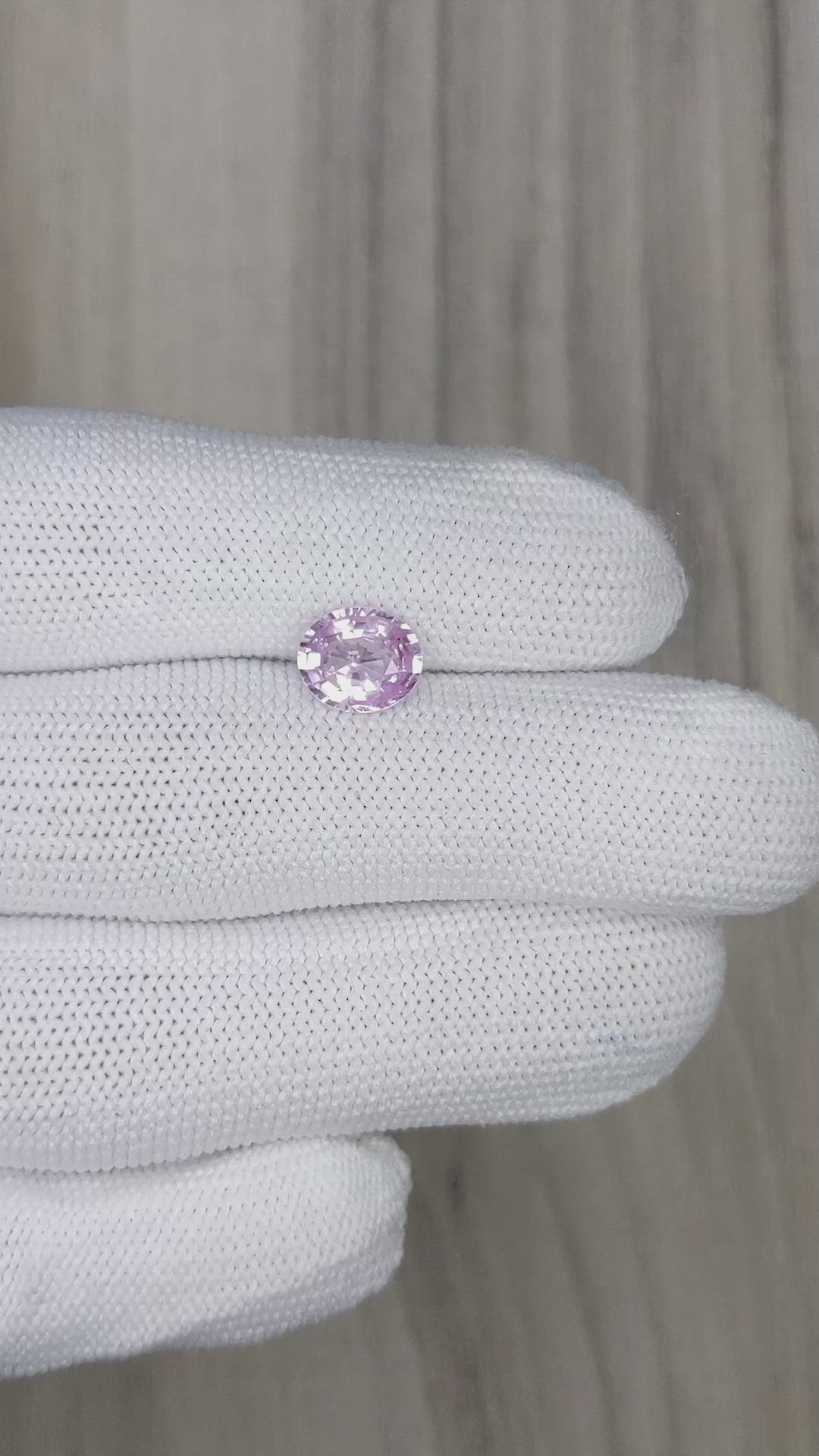 1.93 Ct. Purplish Pink Sapphire from Ceylon (Sri Lanka) Size Video