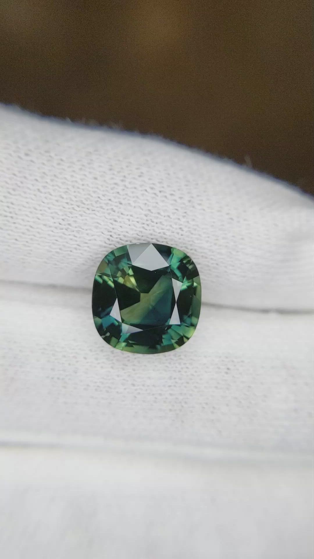 5.47 Ct. Bluish Green Sapphire from Madagascar Size Video