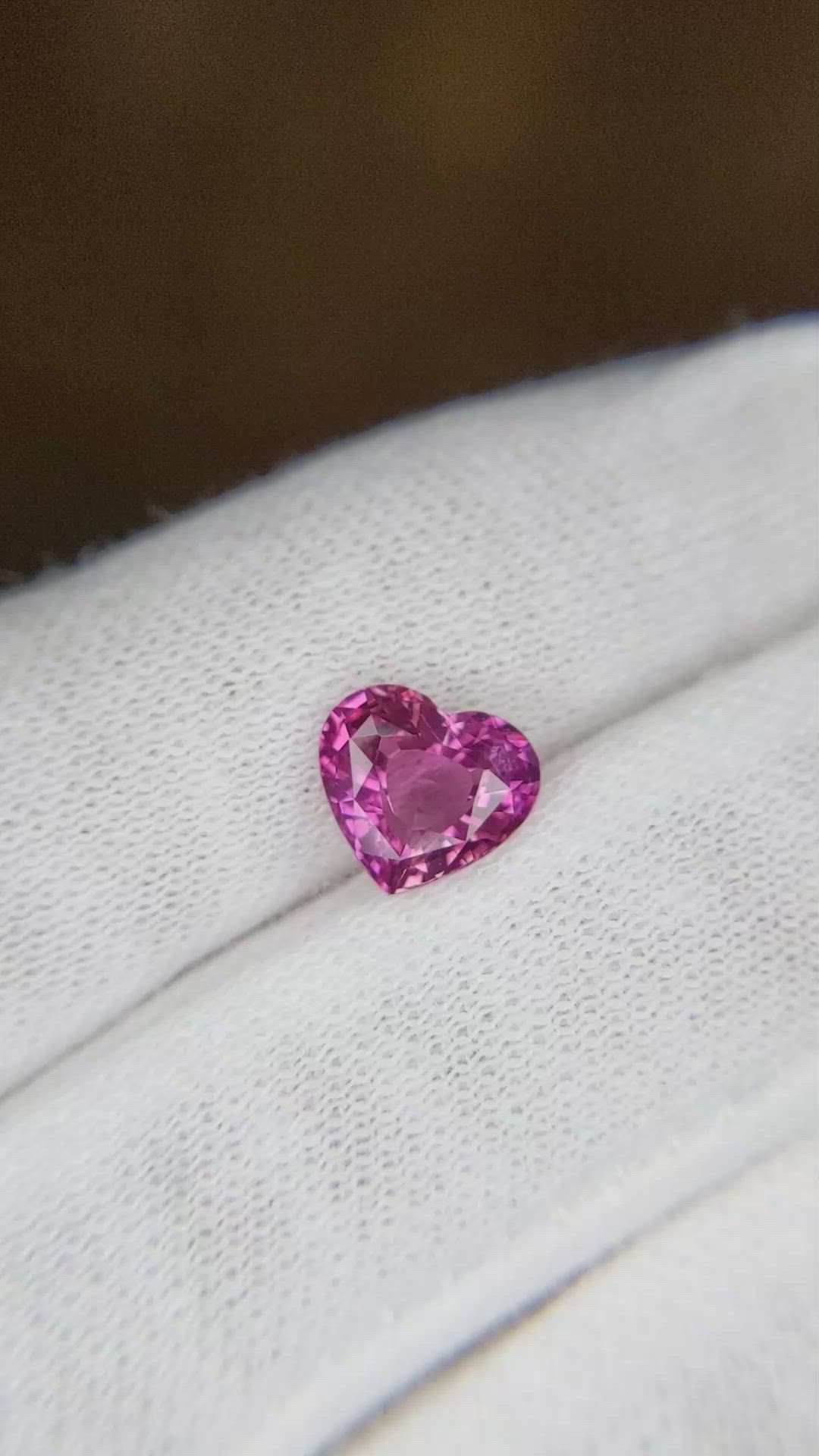 2.04 Ct. Pink Sapphire from Ceylon (Sri Lanka) Size Video