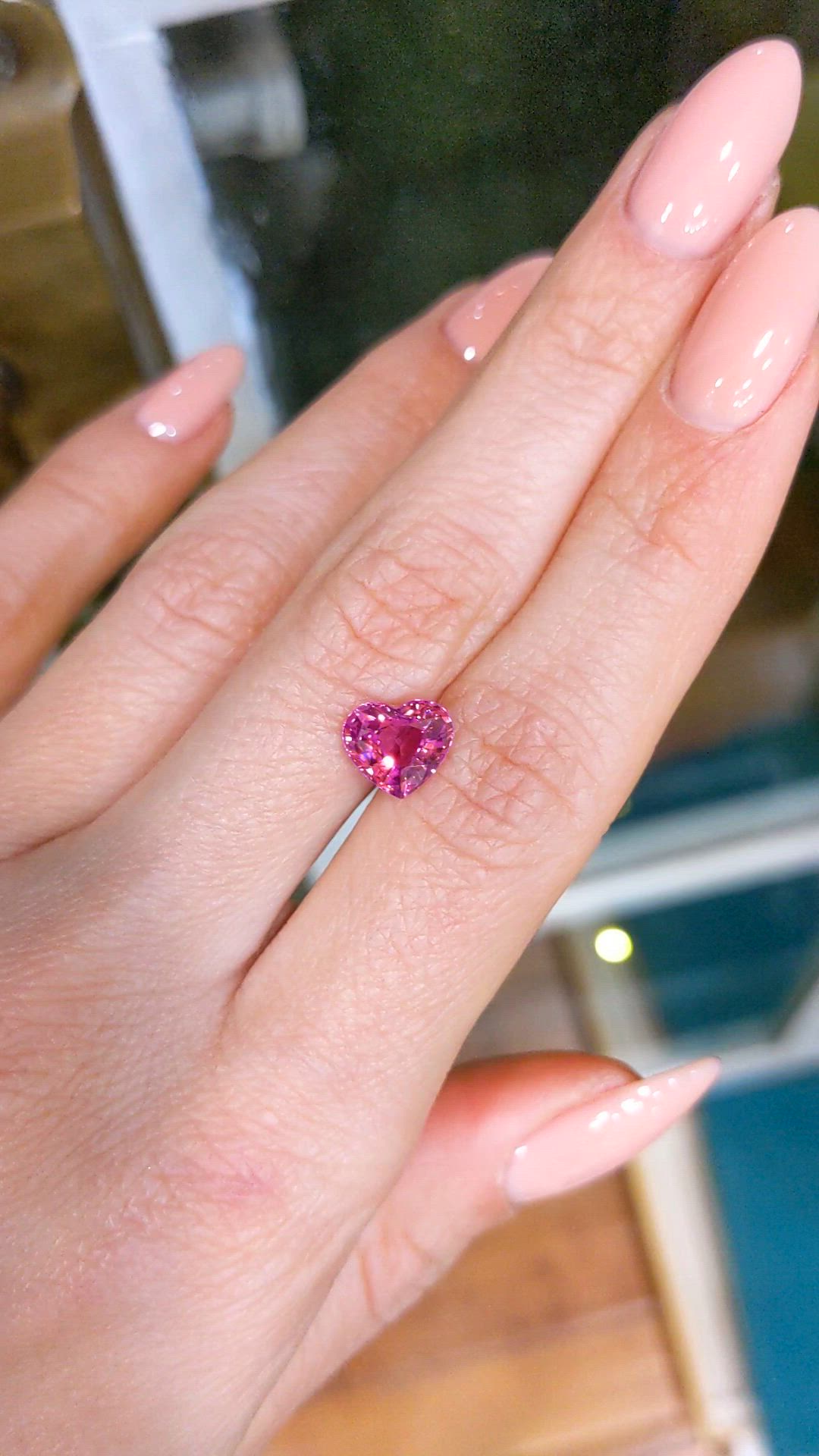 2.04 Ct. Pink Sapphire from Ceylon (Sri Lanka) Size Video