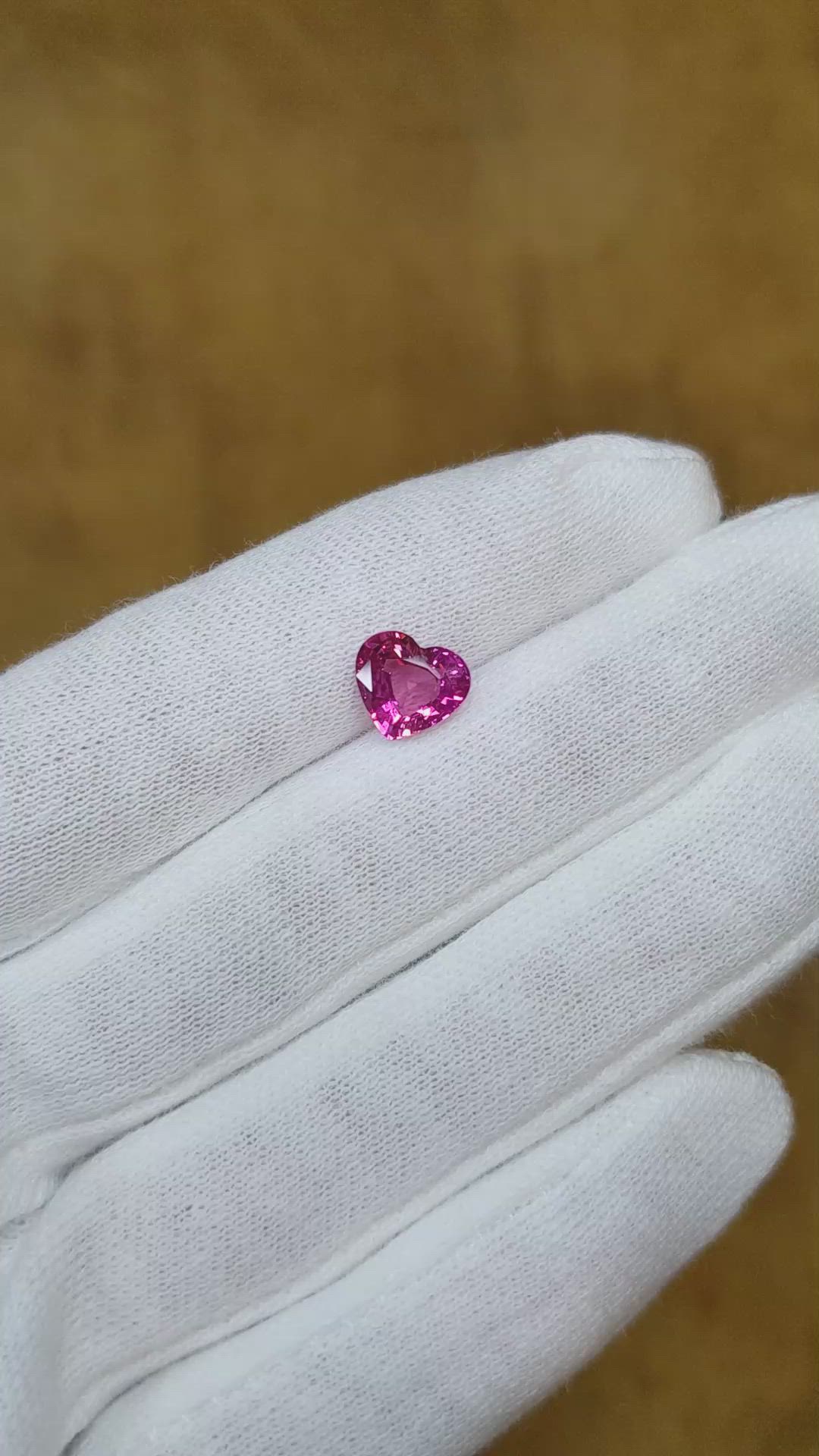 2.04 Ct. Pink Sapphire from Ceylon (Sri Lanka) Size Video