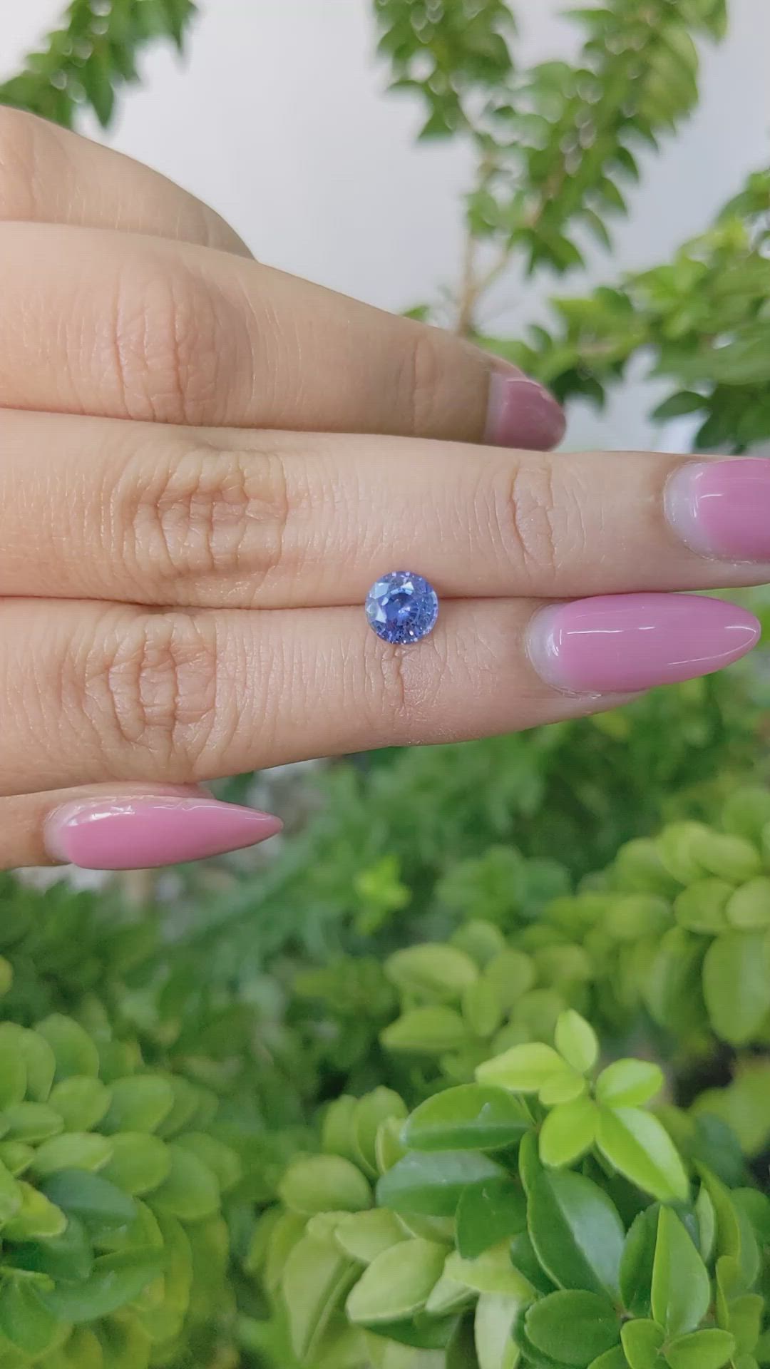 1.01 Ct. Blue Sapphire from Ceylon (Sri Lanka) Size Video