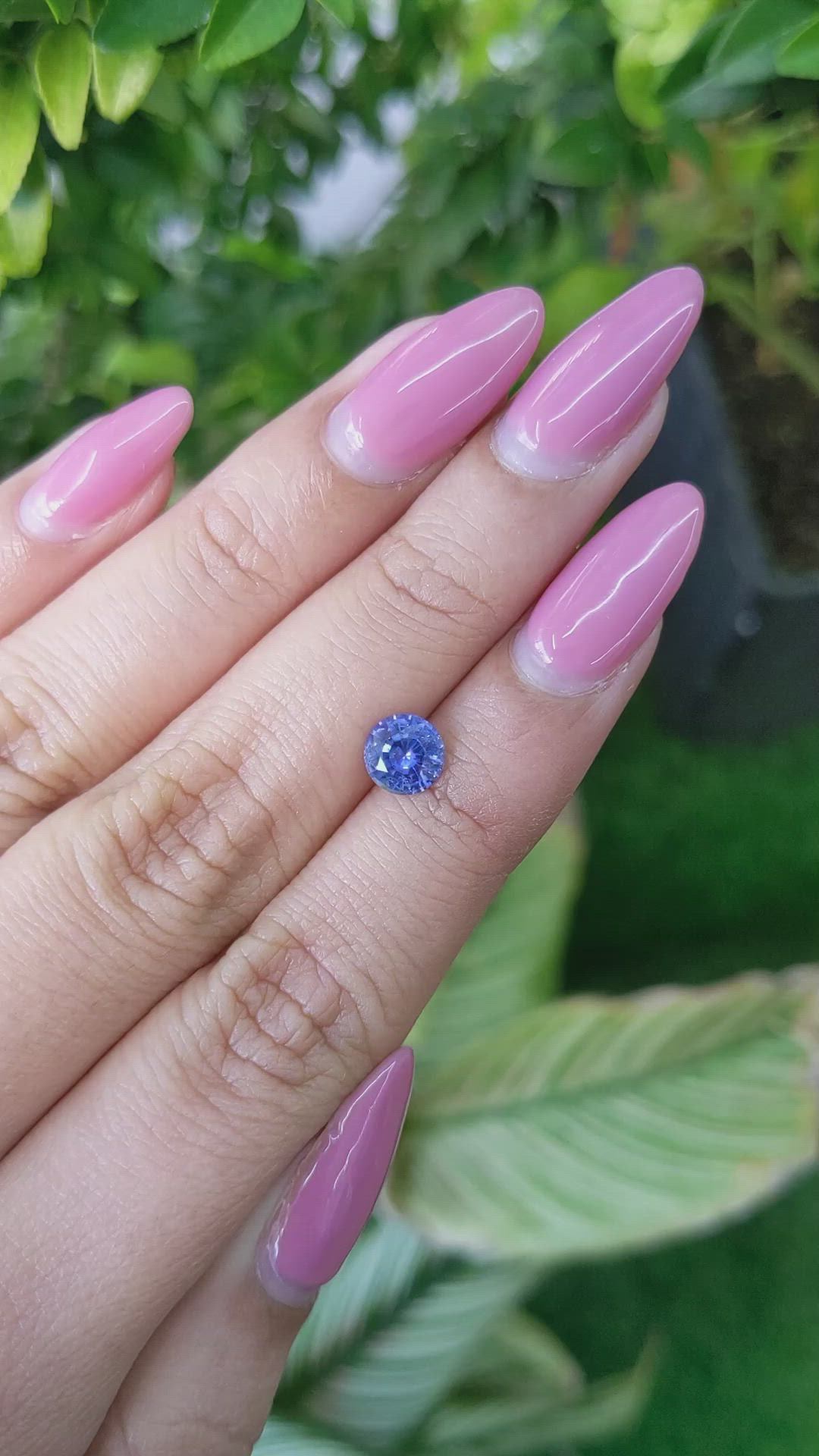 1.01 Ct. Blue Sapphire from Ceylon (Sri Lanka) Size Video