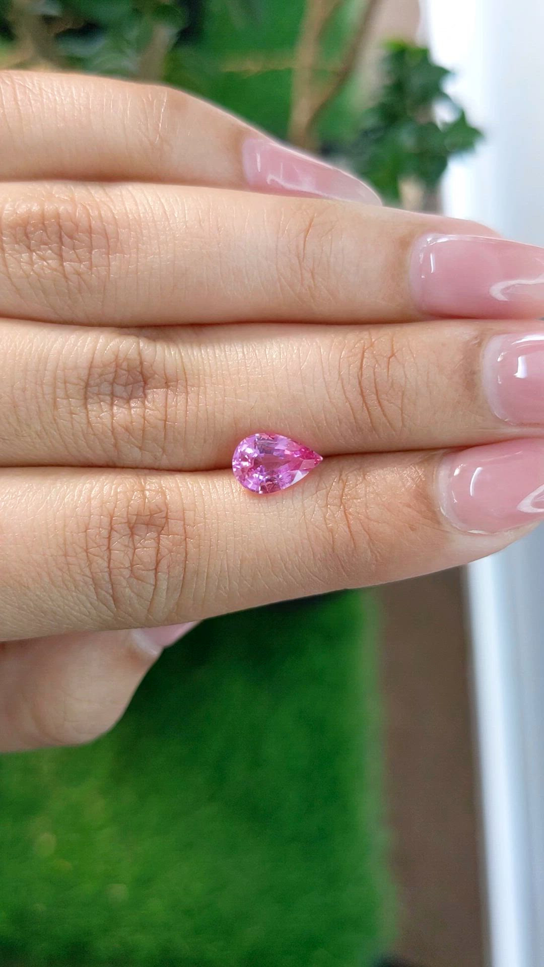 1.57 Ct. Pink Sapphire from Madagascar Size Video