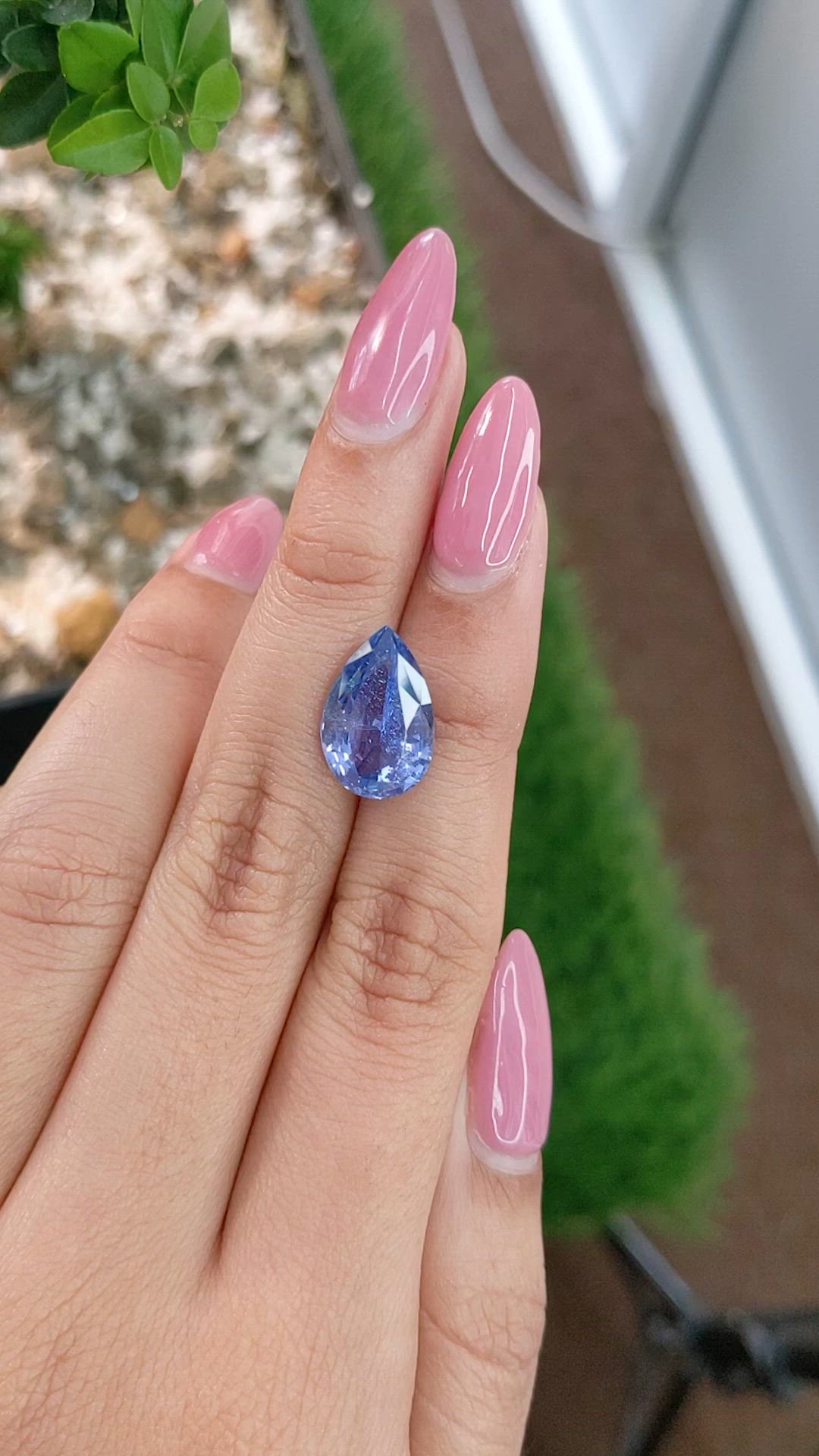 7.16 Ct. Blue Sapphire from Ceylon (Sri Lanka) Size Video