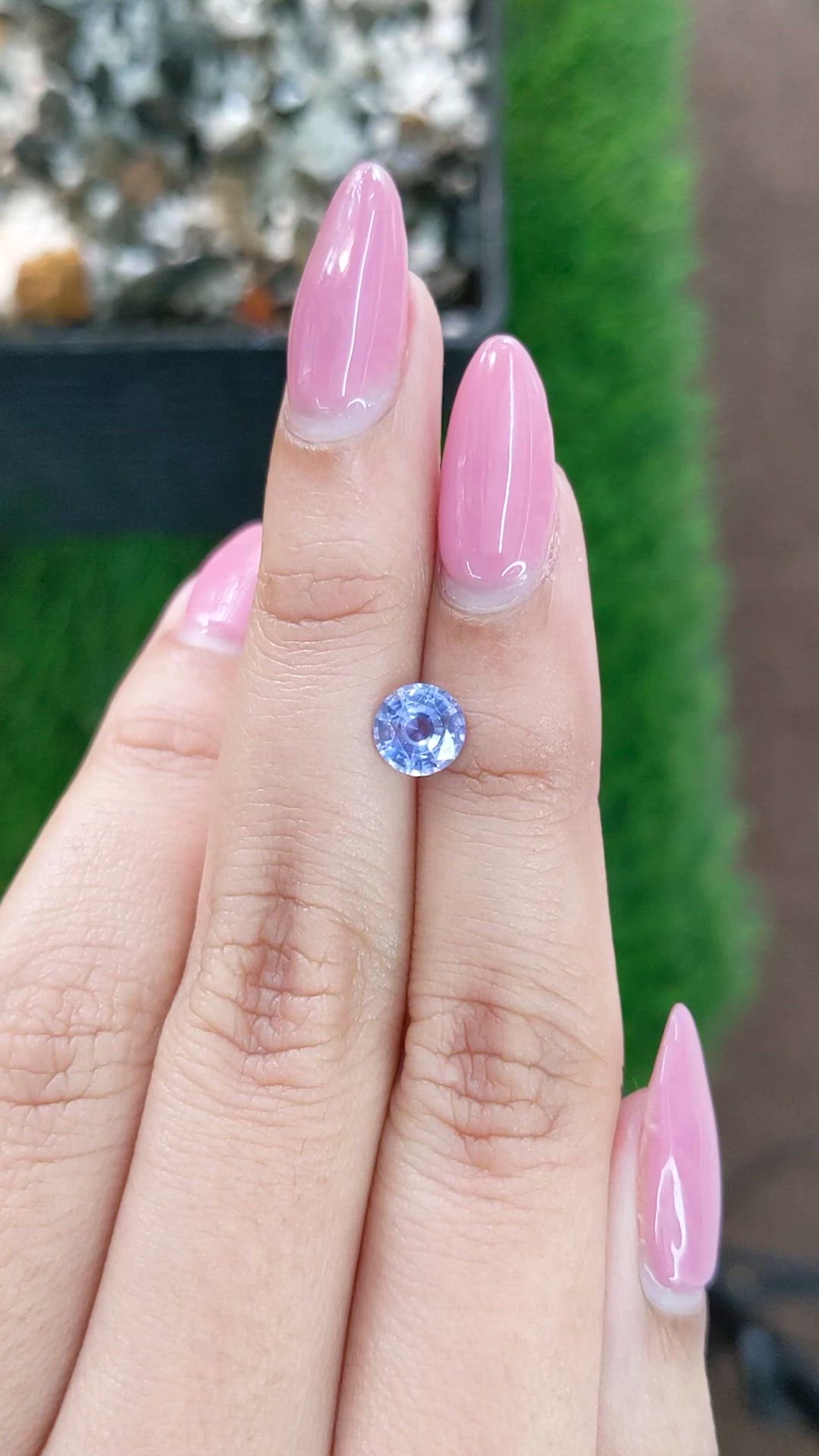 1.04 Ct. Blue Sapphire from Ceylon (Sri Lanka) Size Video