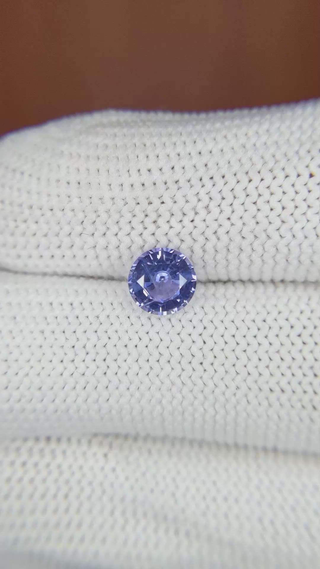 1.04 Ct. Blue Sapphire from Ceylon (Sri Lanka) Size Video