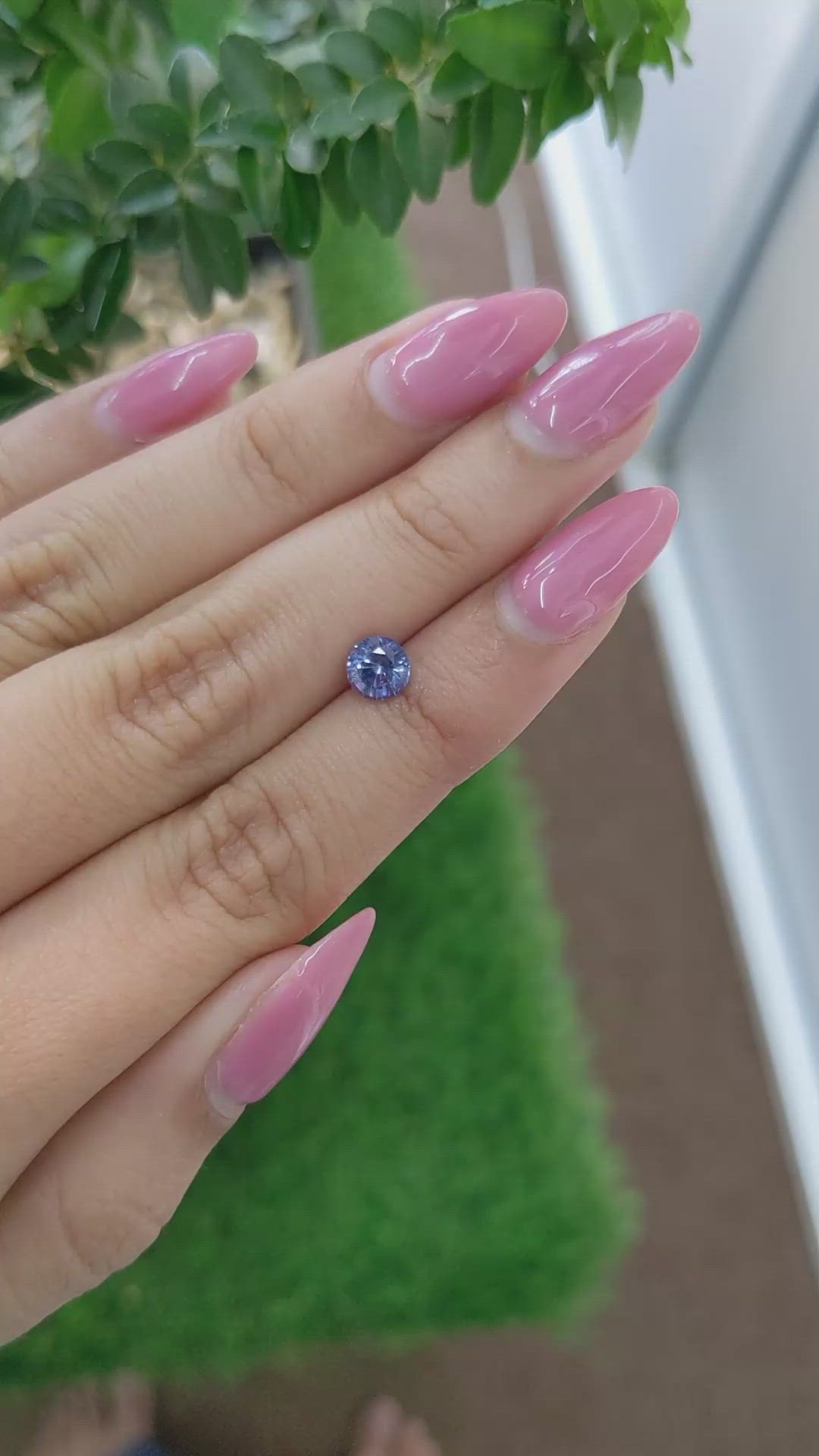 1.01 Ct. Blue Sapphire from Ceylon (Sri Lanka) Size Video