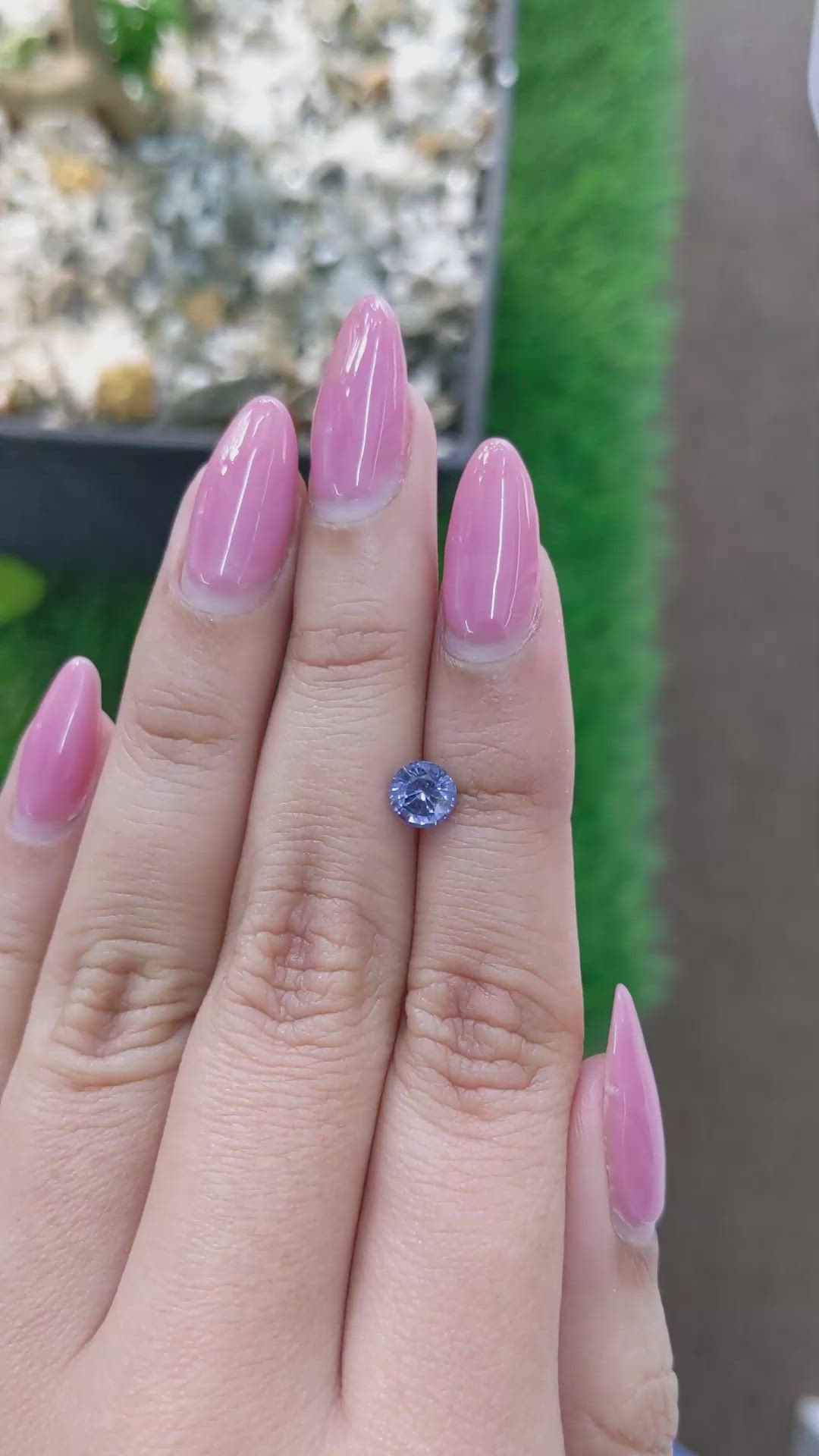 1.01 Ct. Blue Sapphire from Ceylon (Sri Lanka) Size Video