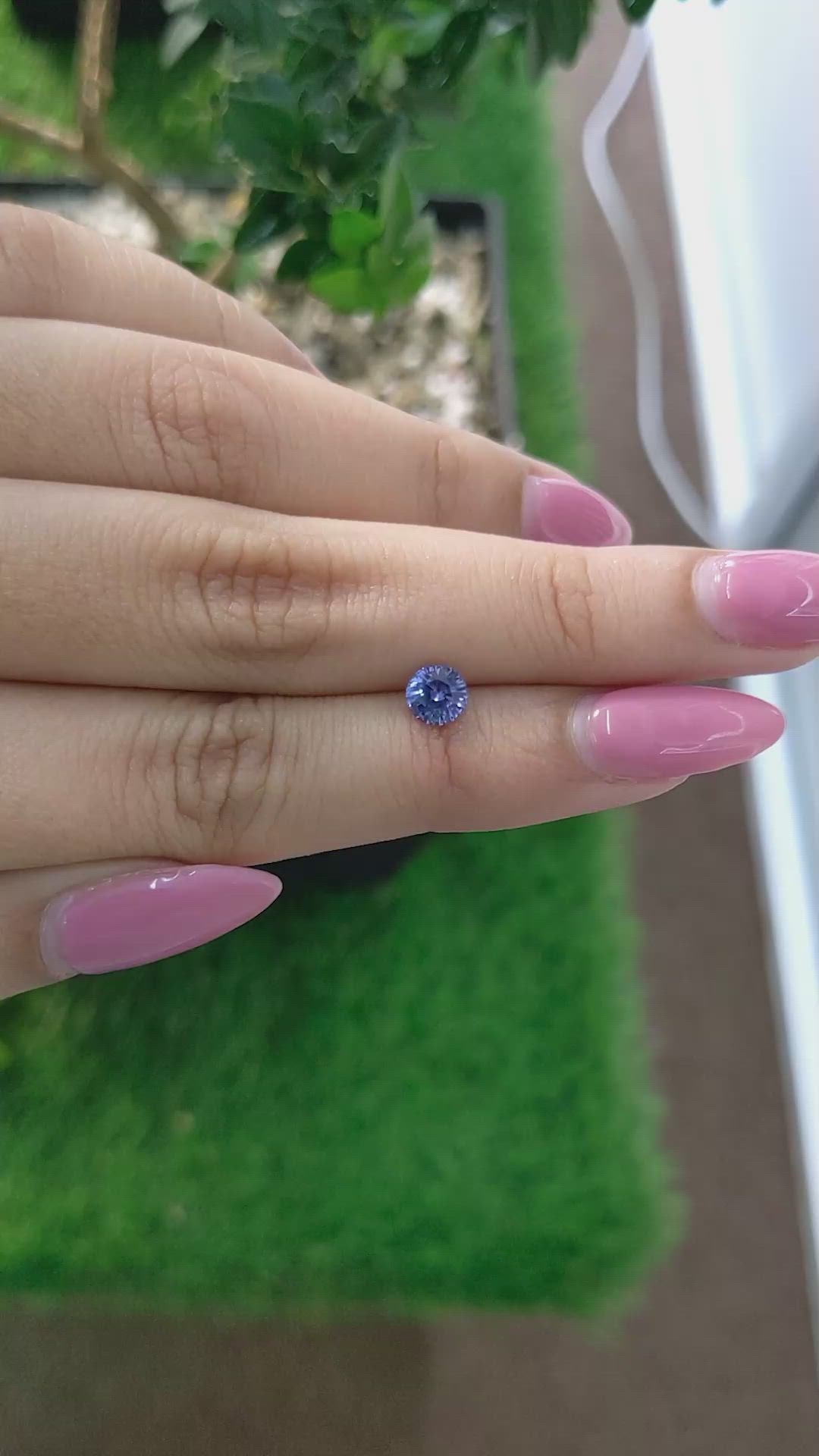 0.81 Ct. Blue Sapphire from Ceylon (Sri Lanka) Size Video
