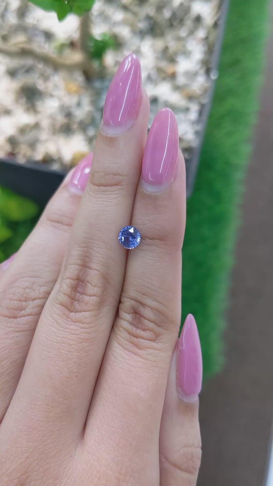 0.81 Ct. Blue Sapphire from Ceylon (Sri Lanka) Size Video