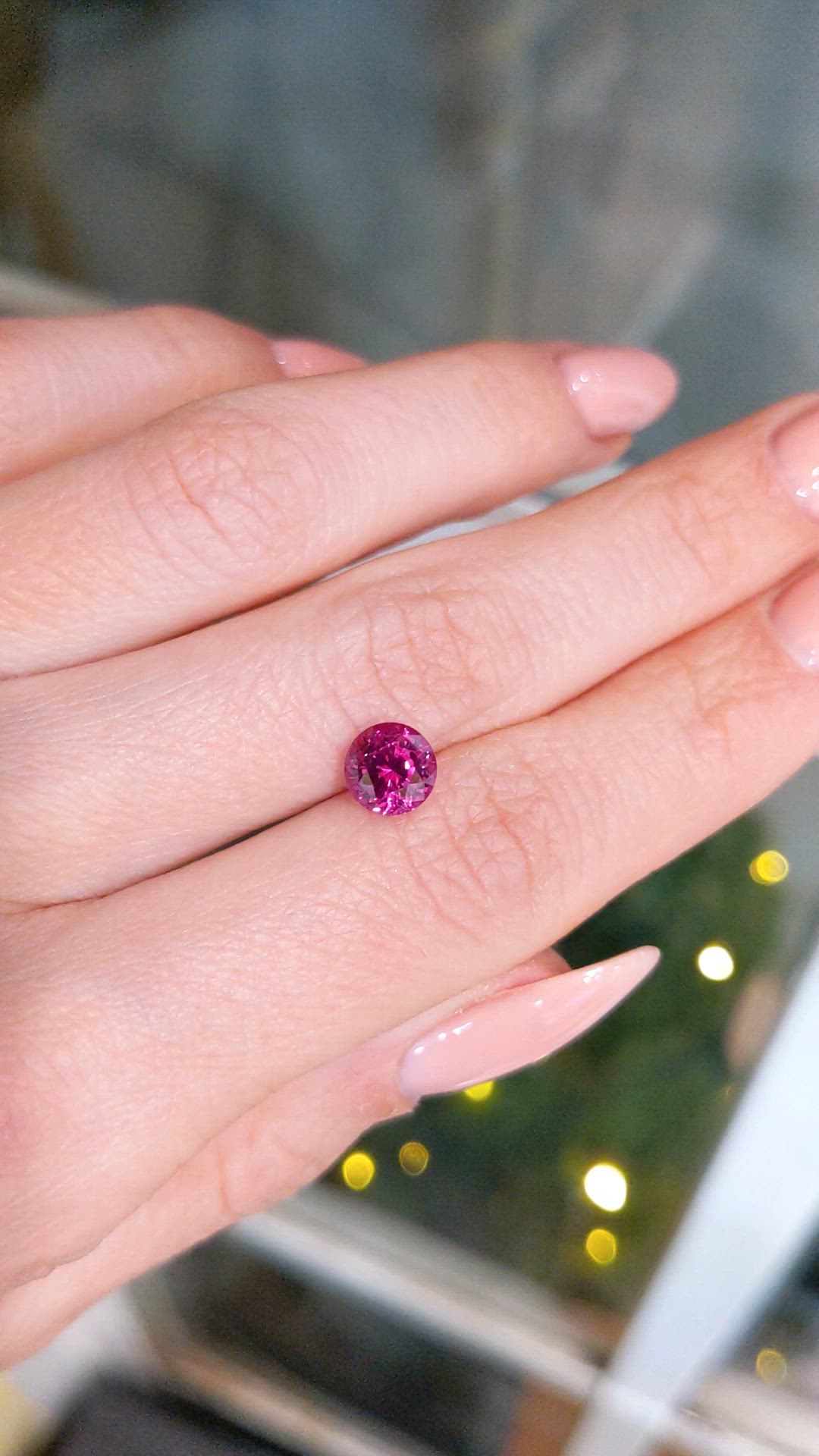 1.81 Ct. Reddish Pink Sapphire from Ceylon (Sri Lanka) Size Video