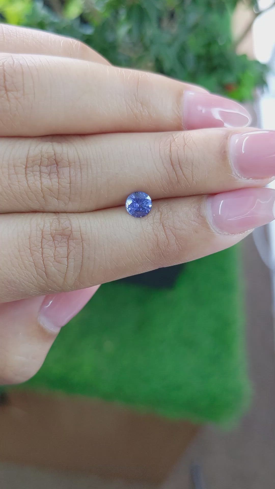 0.71 Ct. Blue Sapphire from Ceylon (Sri Lanka) Size Video