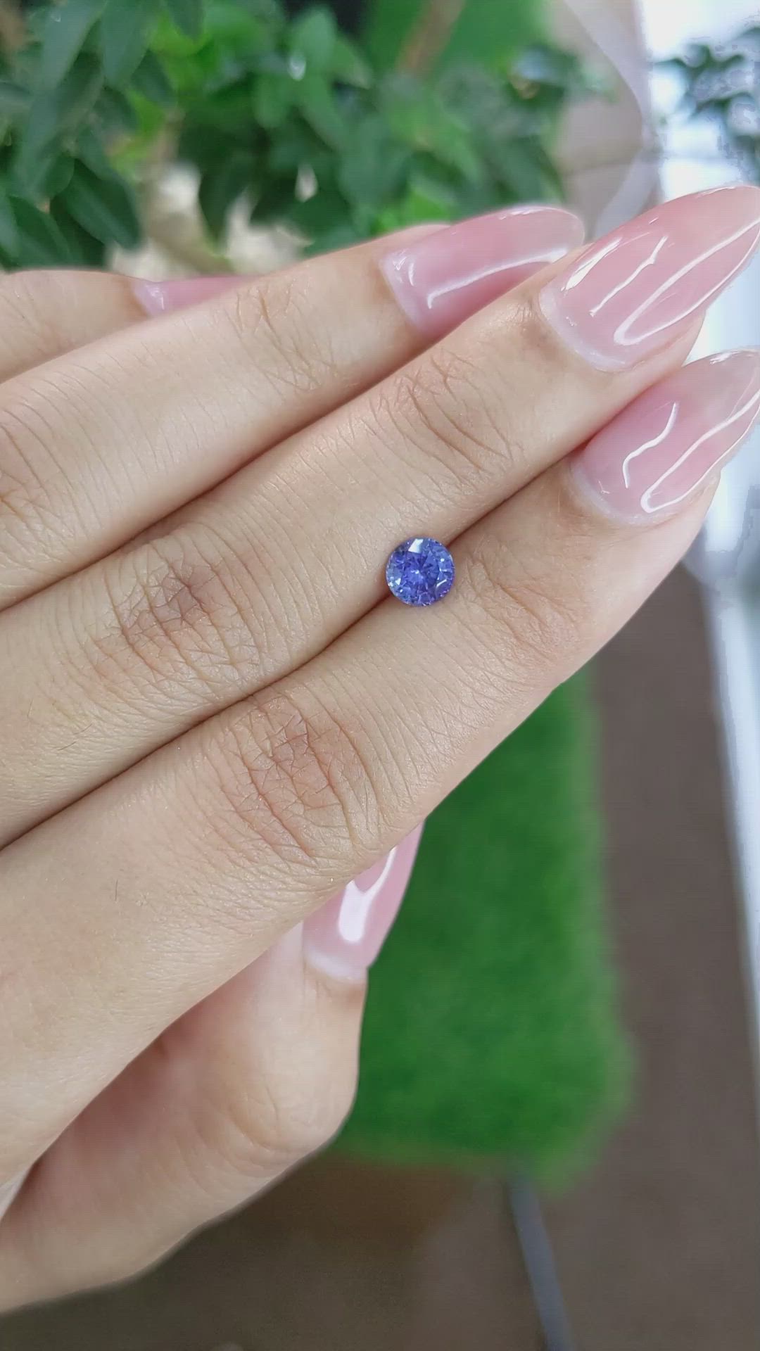0.71 Ct. Blue Sapphire from Ceylon (Sri Lanka) Size Video