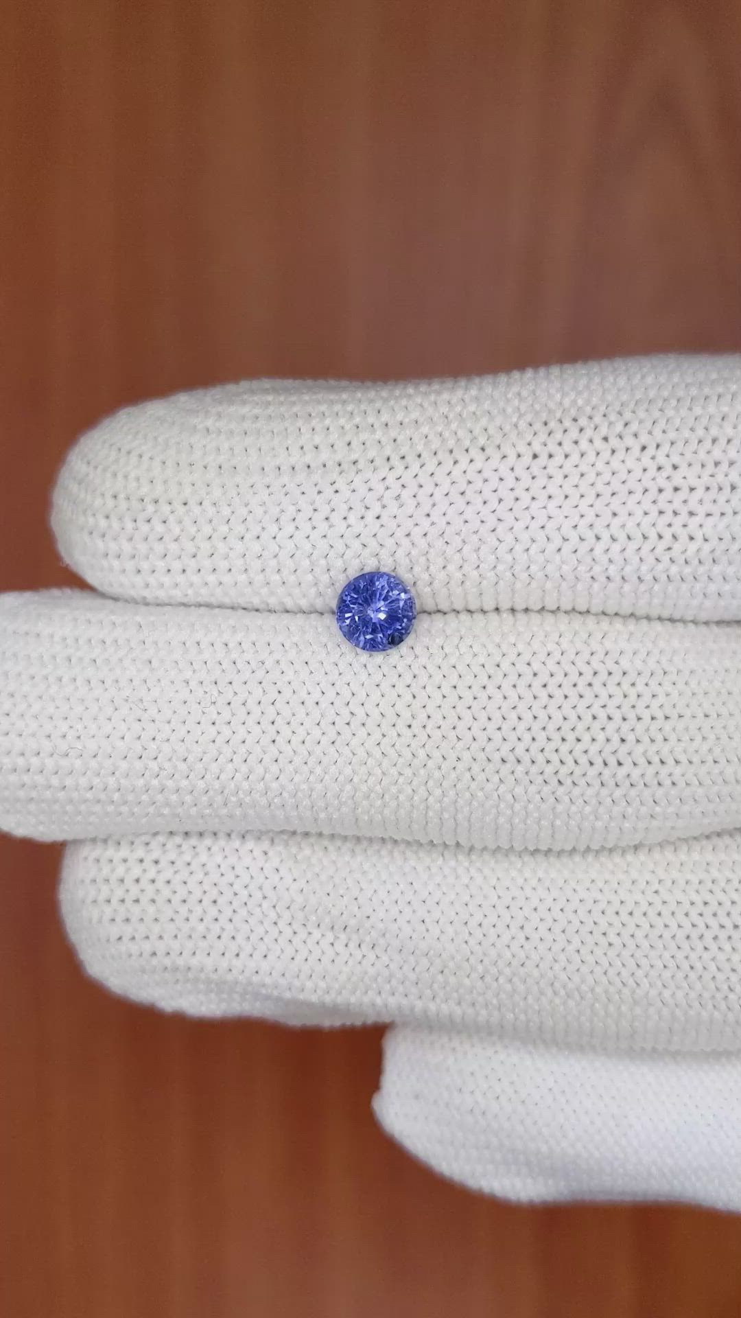 0.71 Ct. Blue Sapphire from Ceylon (Sri Lanka) Size Video