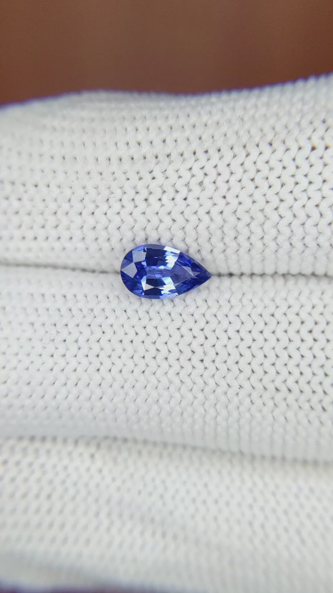 0.82 Ct. Blue Sapphire from Ceylon (Sri Lanka) Size Video