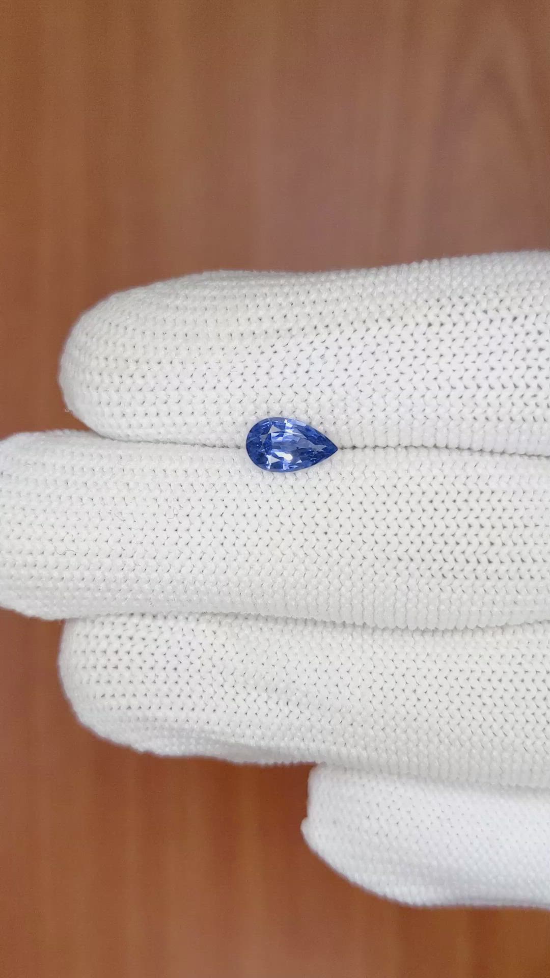 0.82 Ct. Blue Sapphire from Ceylon (Sri Lanka) Size Video