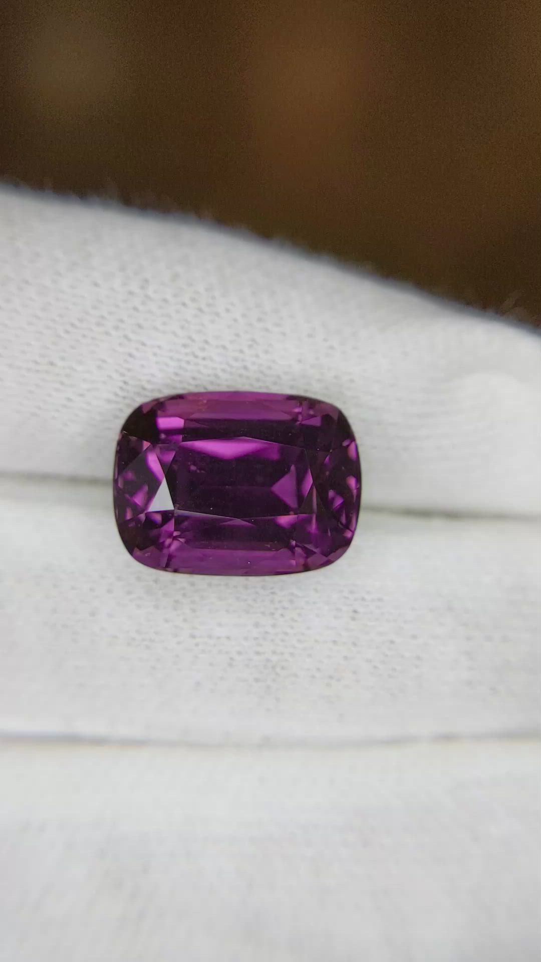 11.11 Ct. Purple Sapphire from Madagascar Size Video