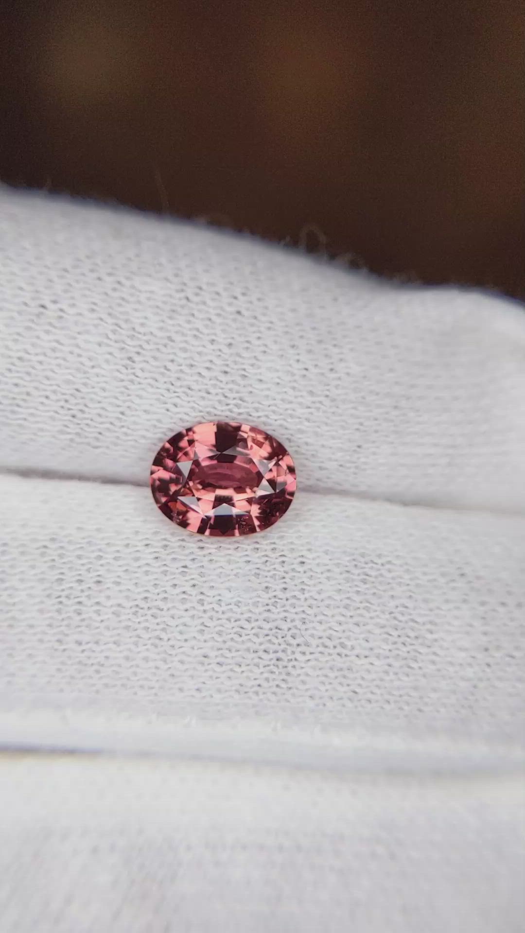 1.74 Ct. Orangish Brown Sapphire from Ceylon (Sri Lanka) Size Video