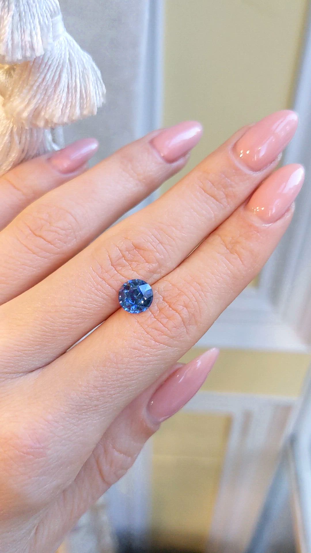 1.91 Ct. Blue Sapphire from Ceylon (Sri Lanka) Size Video