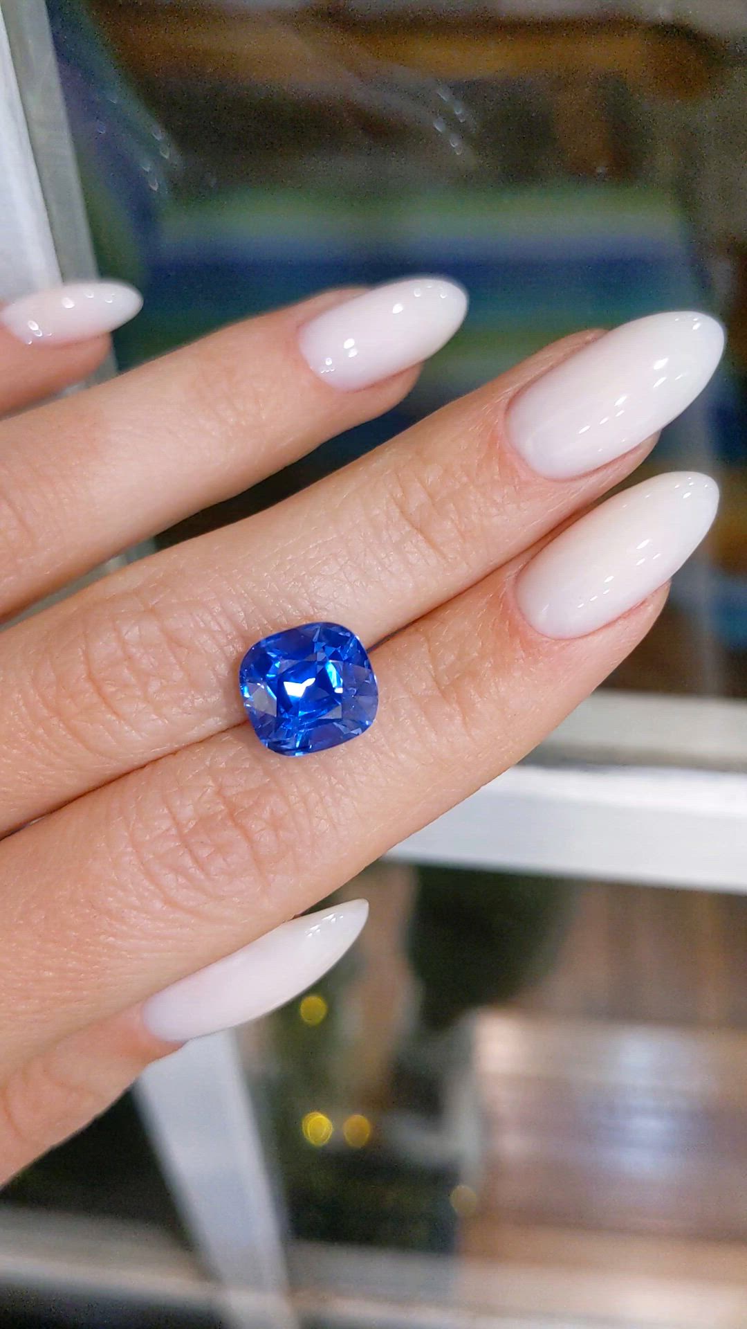 6.79 Ct. Blue Sapphire from Madagascar Size Video