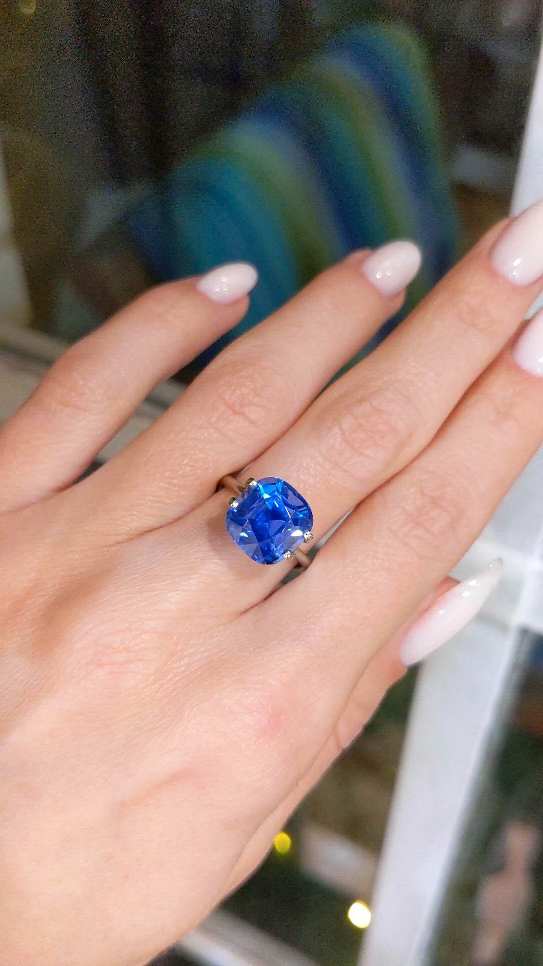 6.79 Ct. Blue Sapphire from Madagascar Size Video