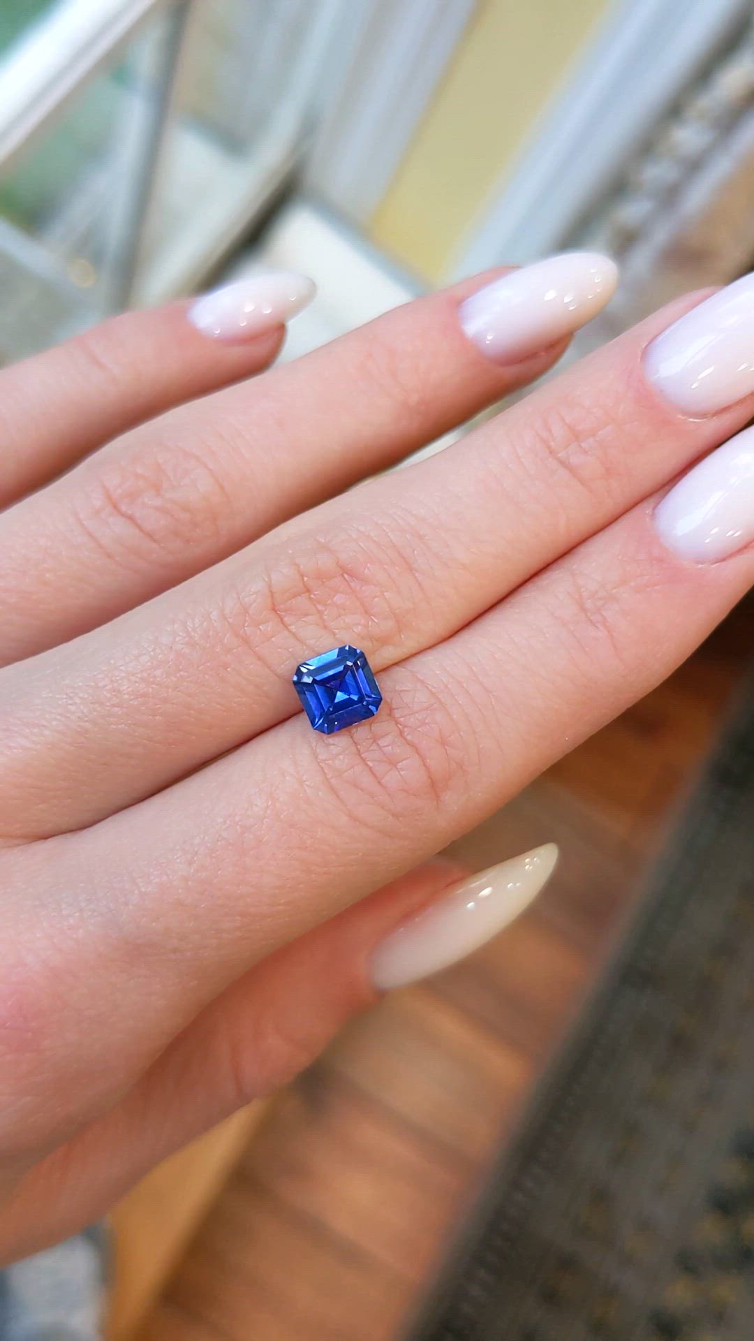 1.41 Ct. Blue Sapphire from Ceylon (Sri Lanka) Size Video
