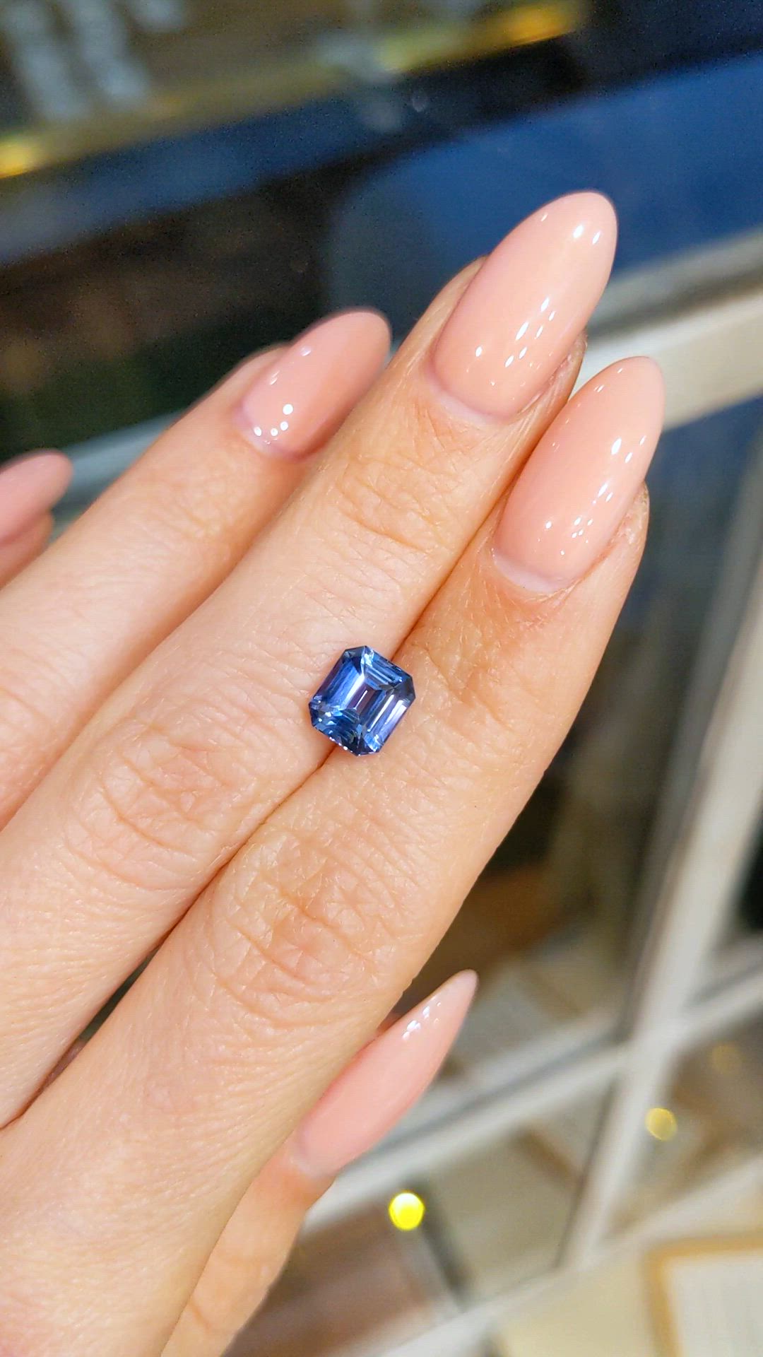 2.07 Ct. Blue Sapphire from Ceylon (Sri Lanka) Size Video