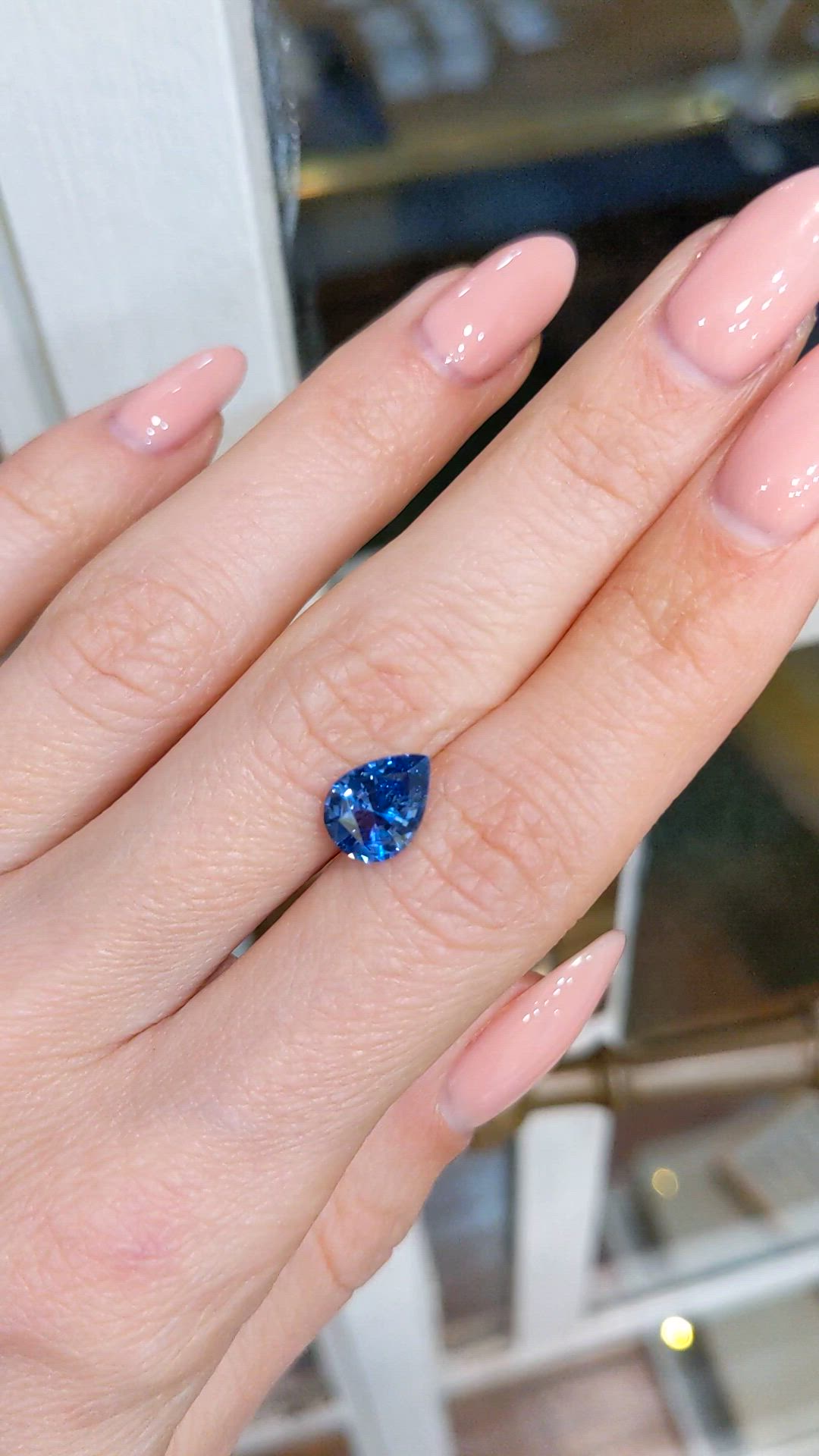 2.04 Ct. Blue Sapphire from Ceylon (Sri Lanka) Size Video