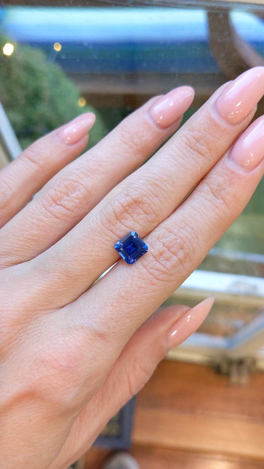 2.05 Ct. Blue Sapphire from Ceylon (Sri Lanka) Size Video