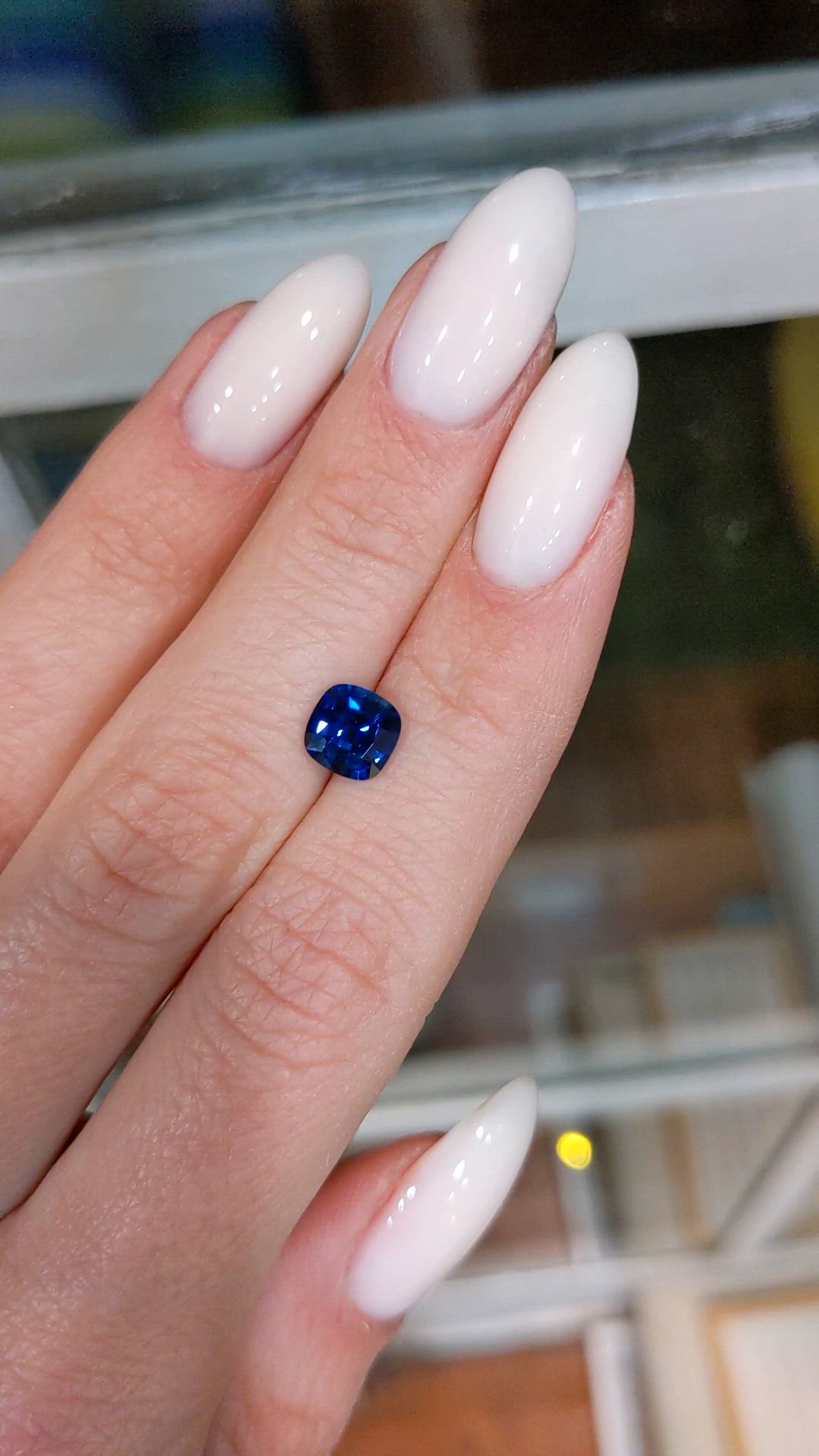 1.26 Ct. Blue Sapphire from Ceylon (Sri Lanka) Size Video