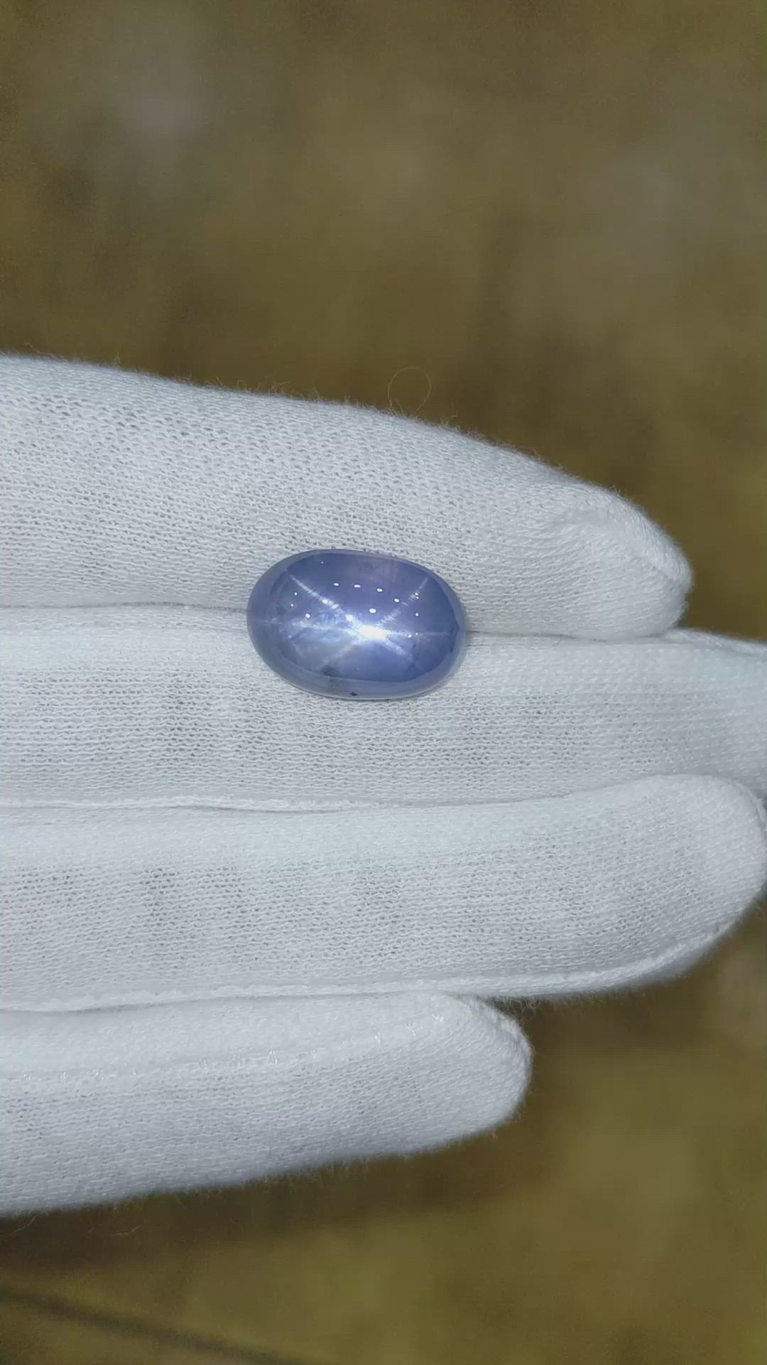 17.09 Ct. Blue Star Sapphire from Ceylon (Sri Lanka) Size Video