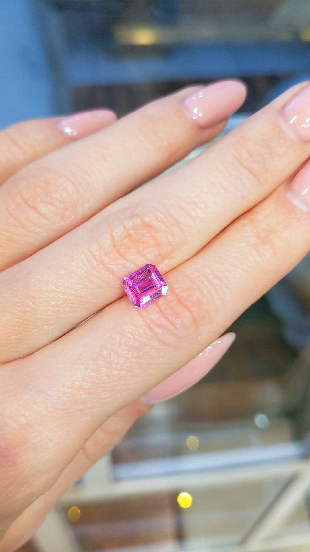 1.42 Ct. Pink Sapphire from Ceylon (Sri Lanka) Size Video