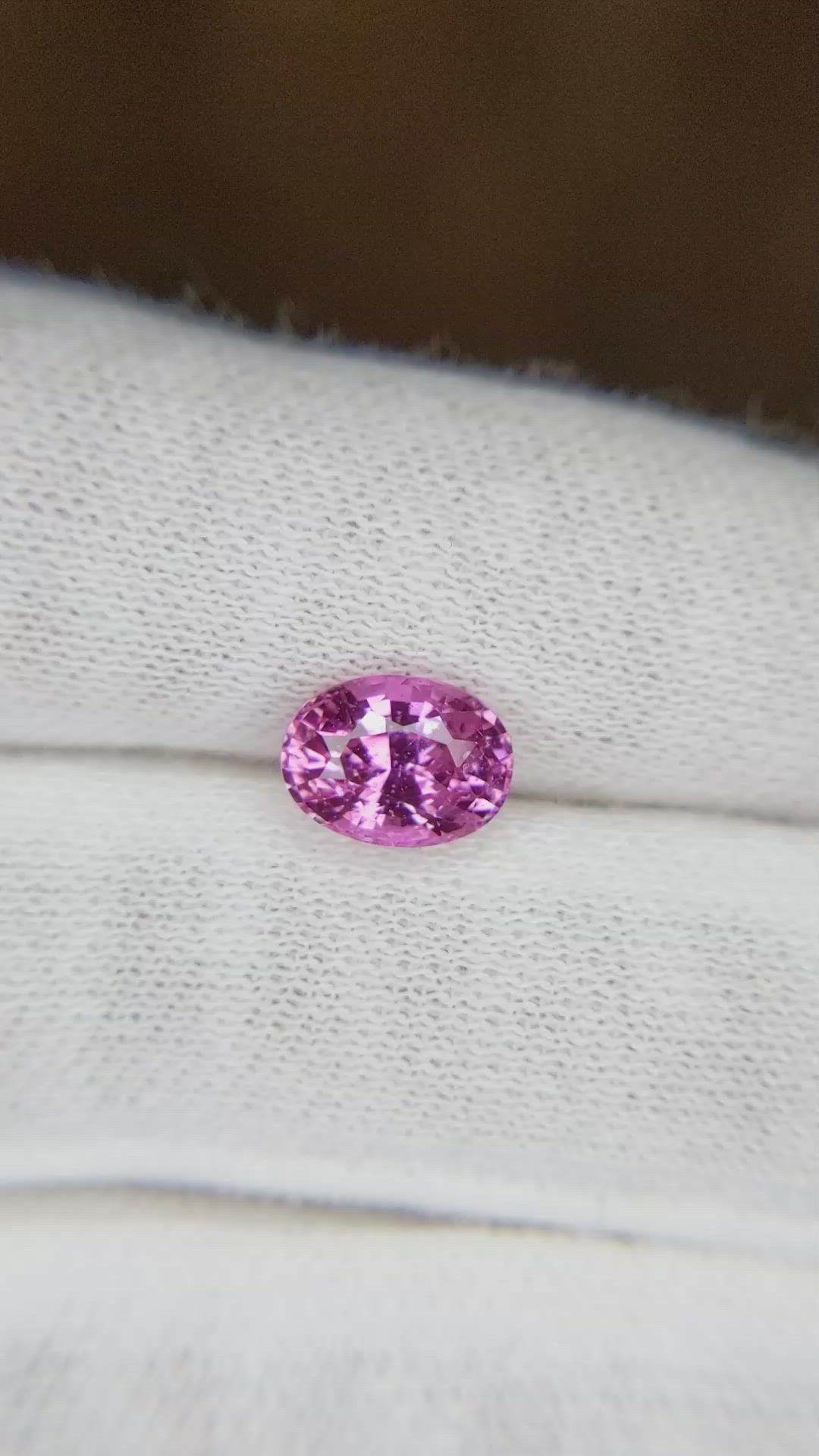 2.14 Ct. Pink Sapphire from Ceylon (Sri Lanka) Size Video