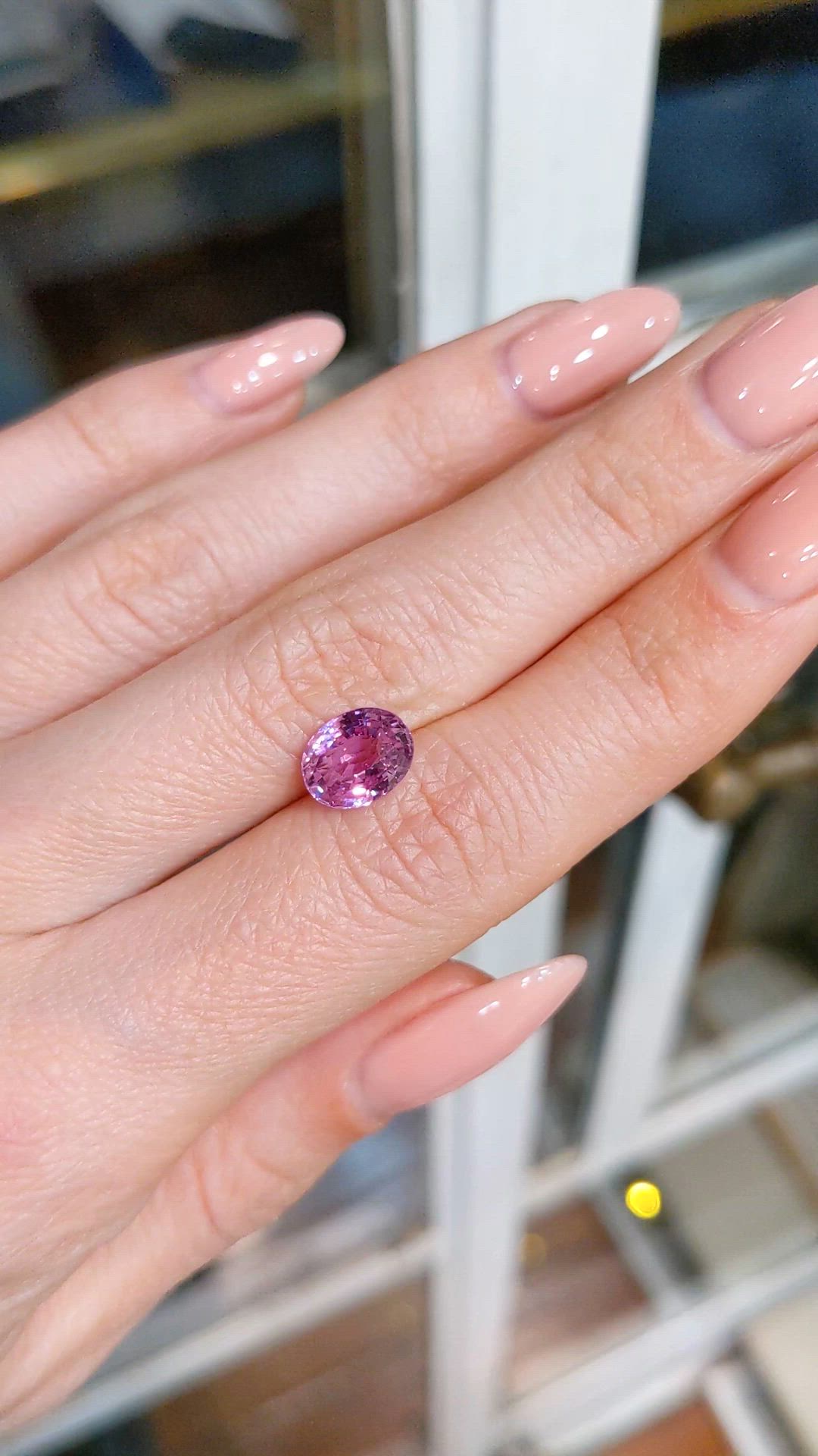 2.51 Ct. Pink Sapphire from Madagascar Size Video