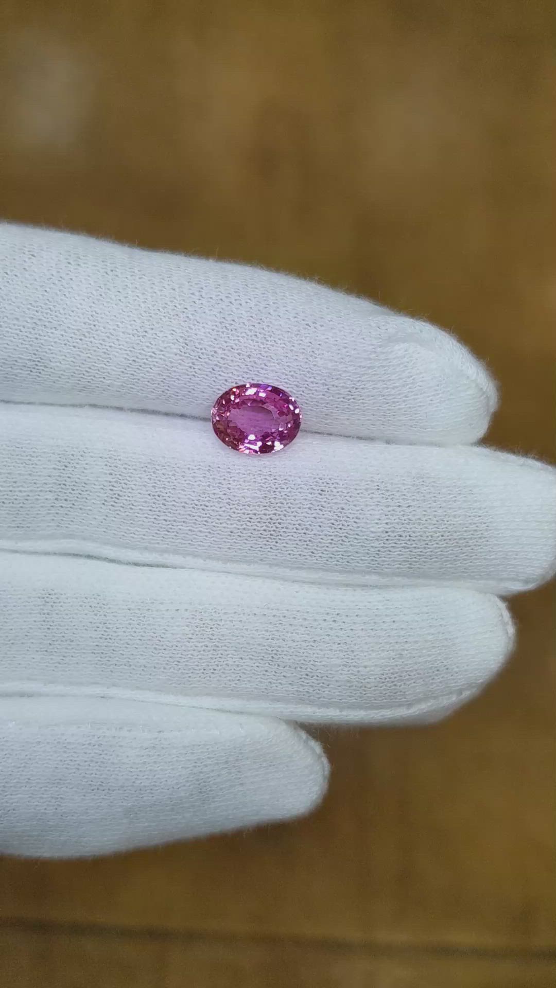 2.51 Ct. Pink Sapphire from Madagascar Size Video