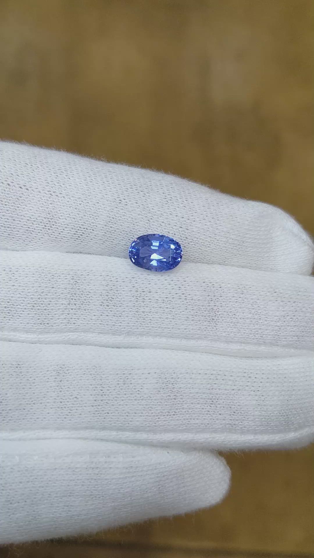 2.28 Ct. Blue Sapphire from Ceylon (Sri Lanka) Size Video